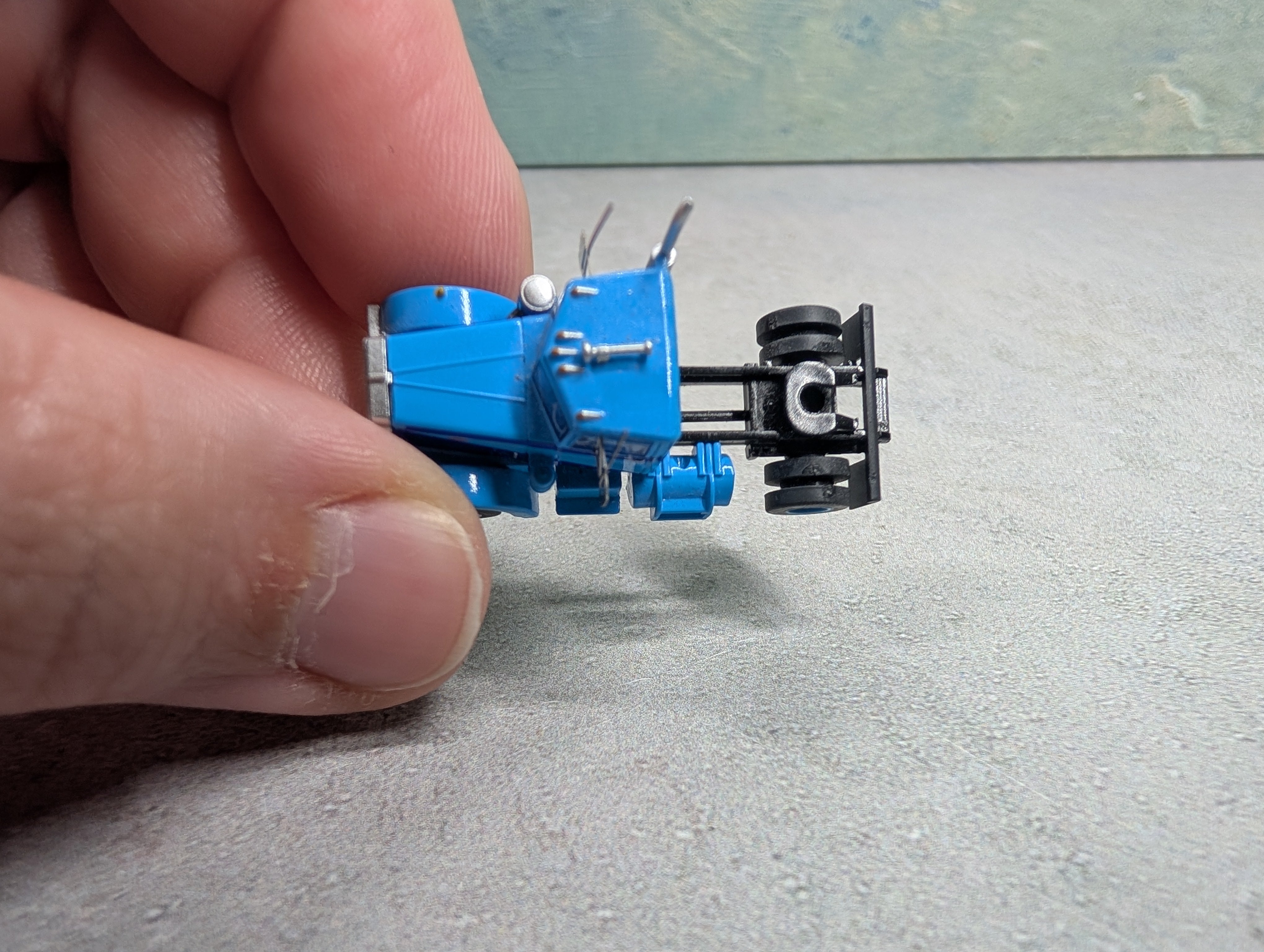 USED N Scale Baby Blue Peterbilt Tractor Cab