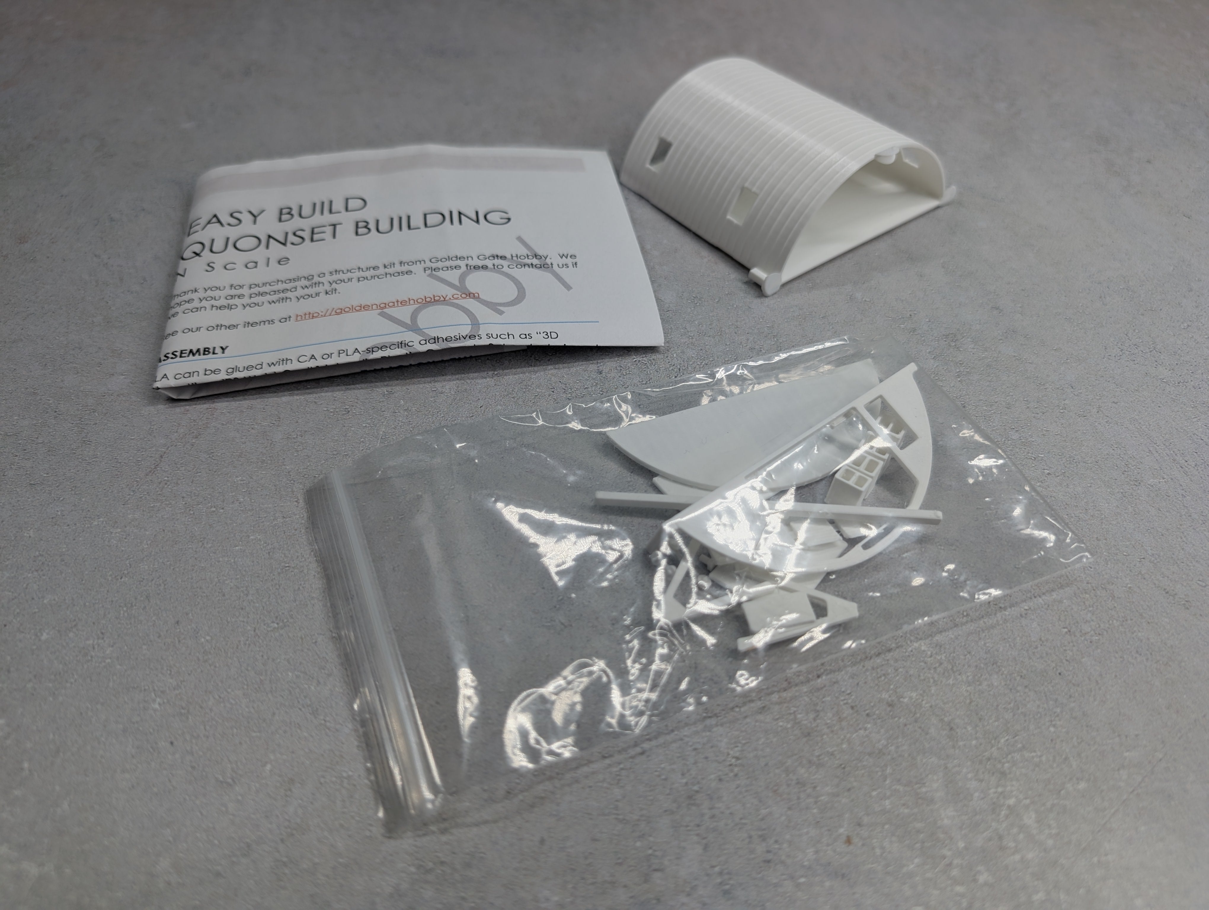 USED Golden Gate Hobby N Scale Easy Build Quonset Building 3D Printed KIT