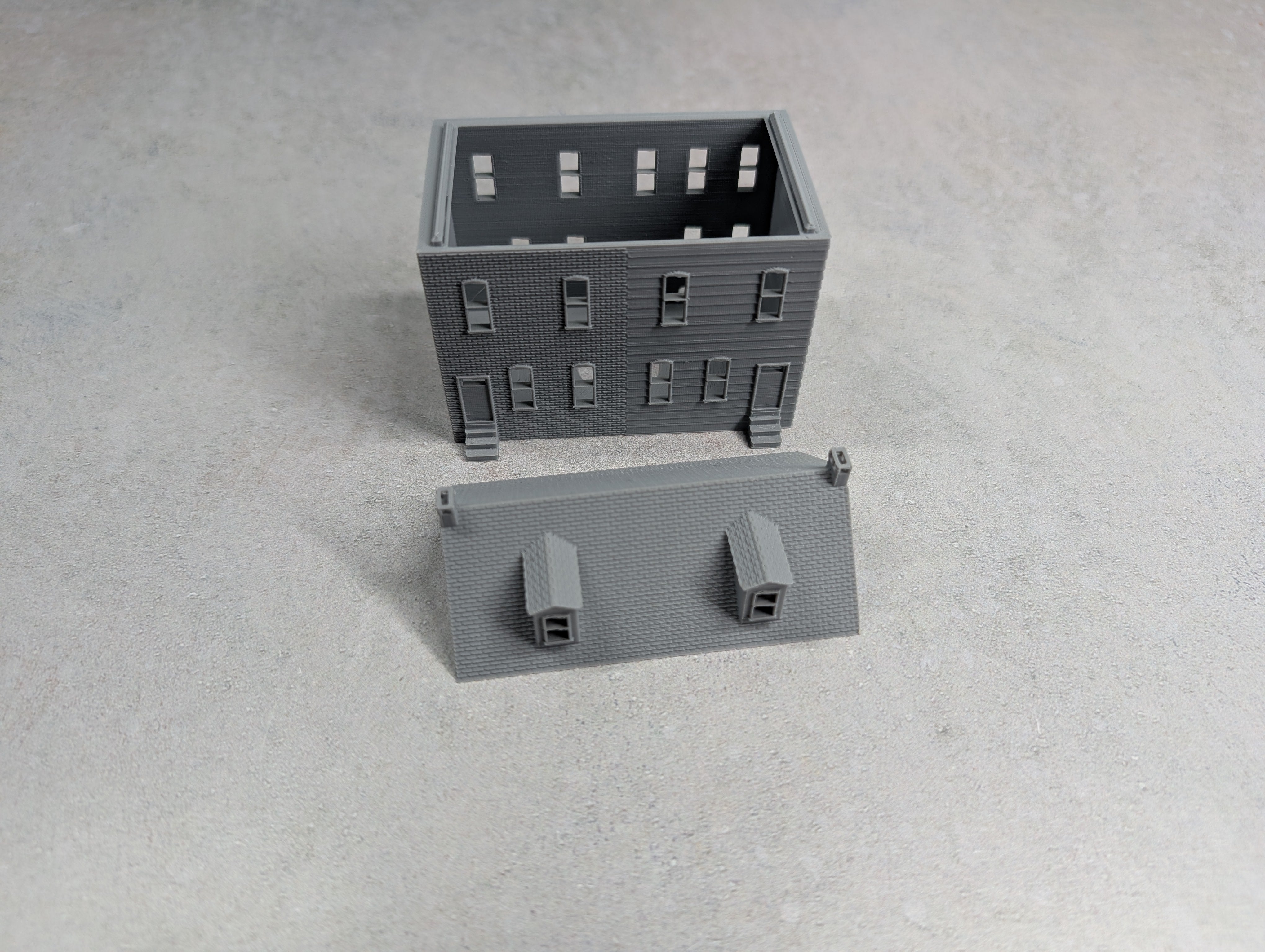 USED N Scale 3D Printed Rowhouse Building KIT