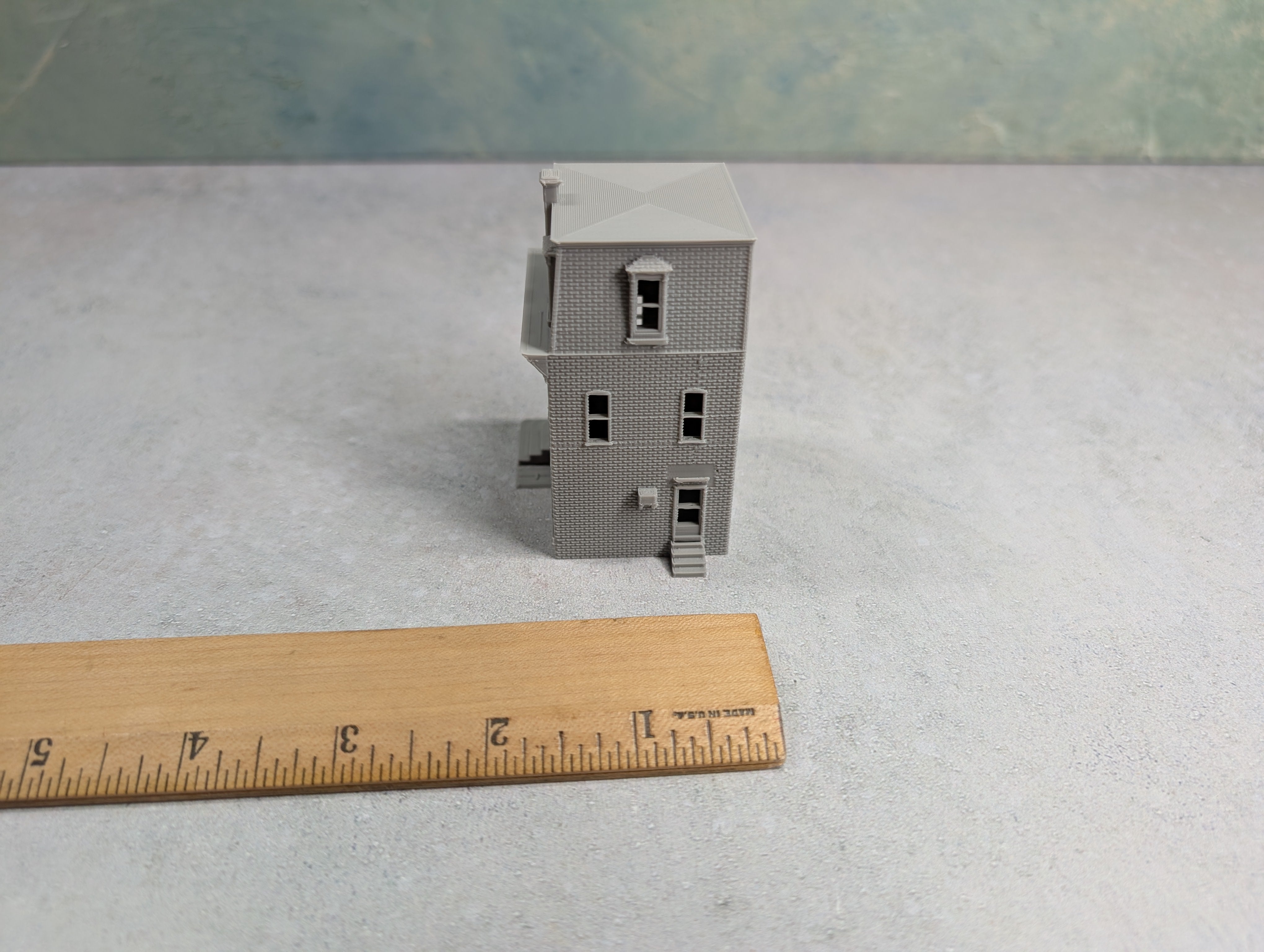 USED N Scale 3D Printed Corner Building KIT