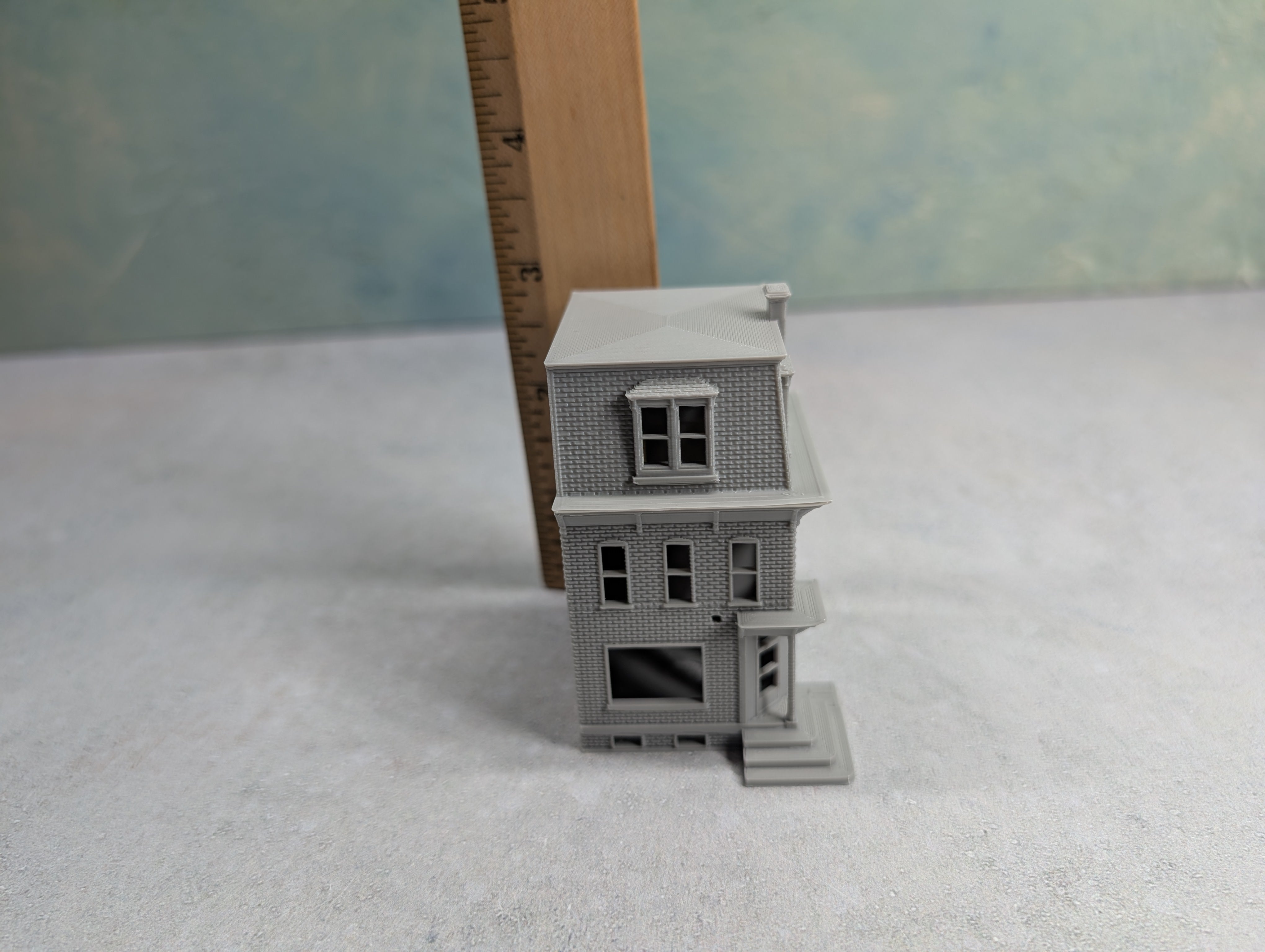 USED N Scale 3D Printed Corner Building KIT