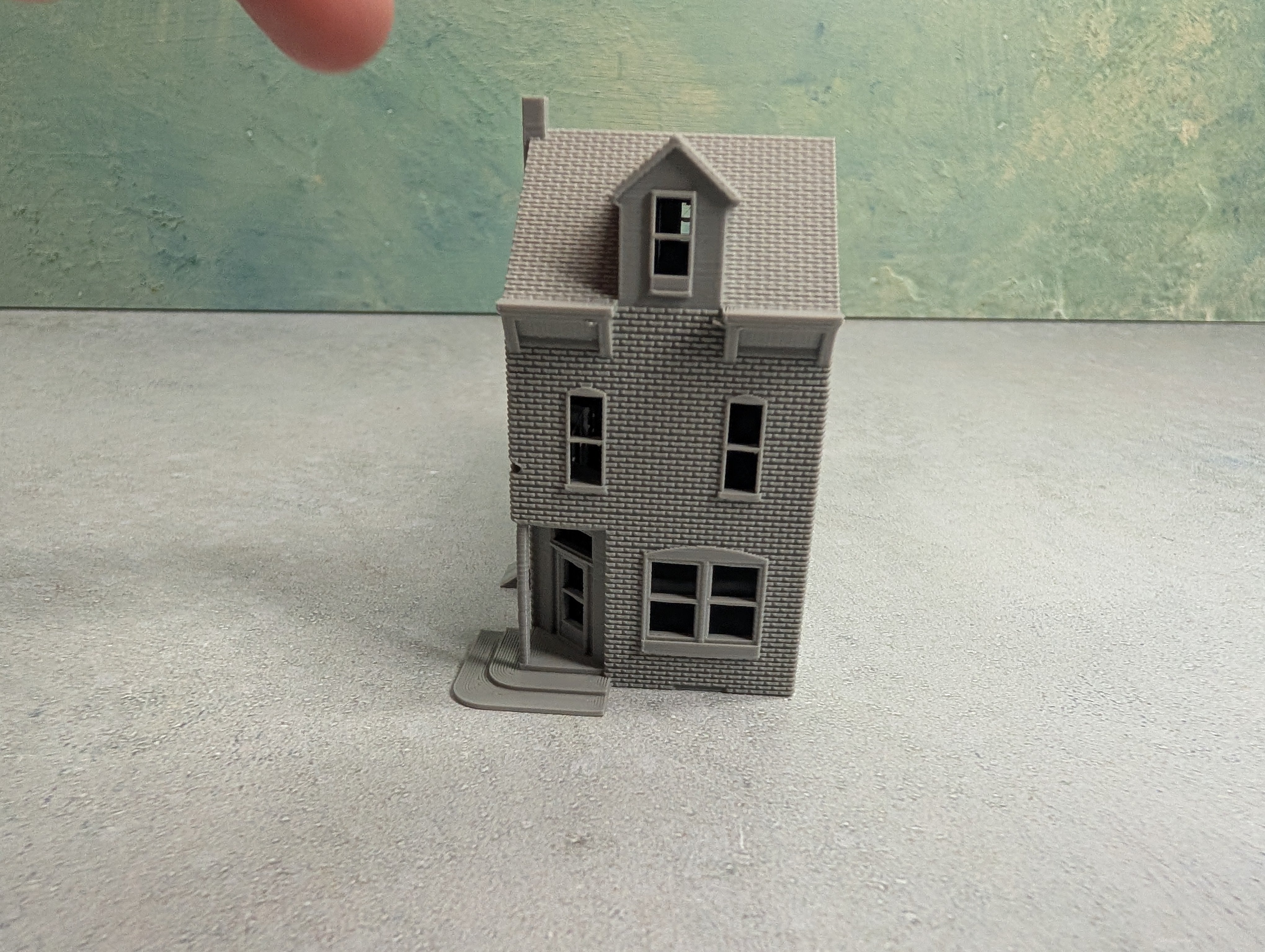 USED N Scale Lot of 3D Printed Corner Buildings KIT (2 pcs)