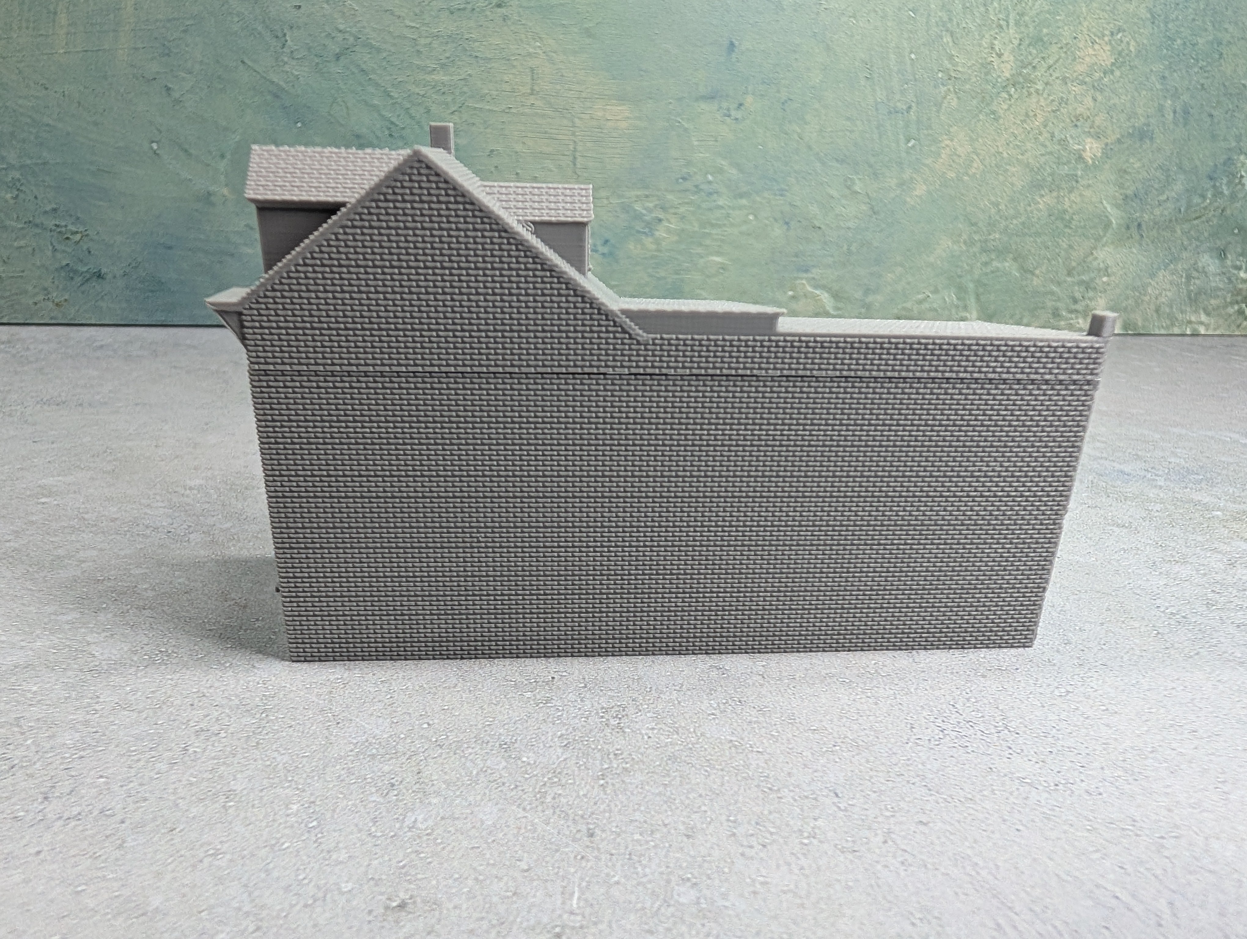 USED N Scale Lot of 3D Printed Corner Buildings KIT (2 pcs)