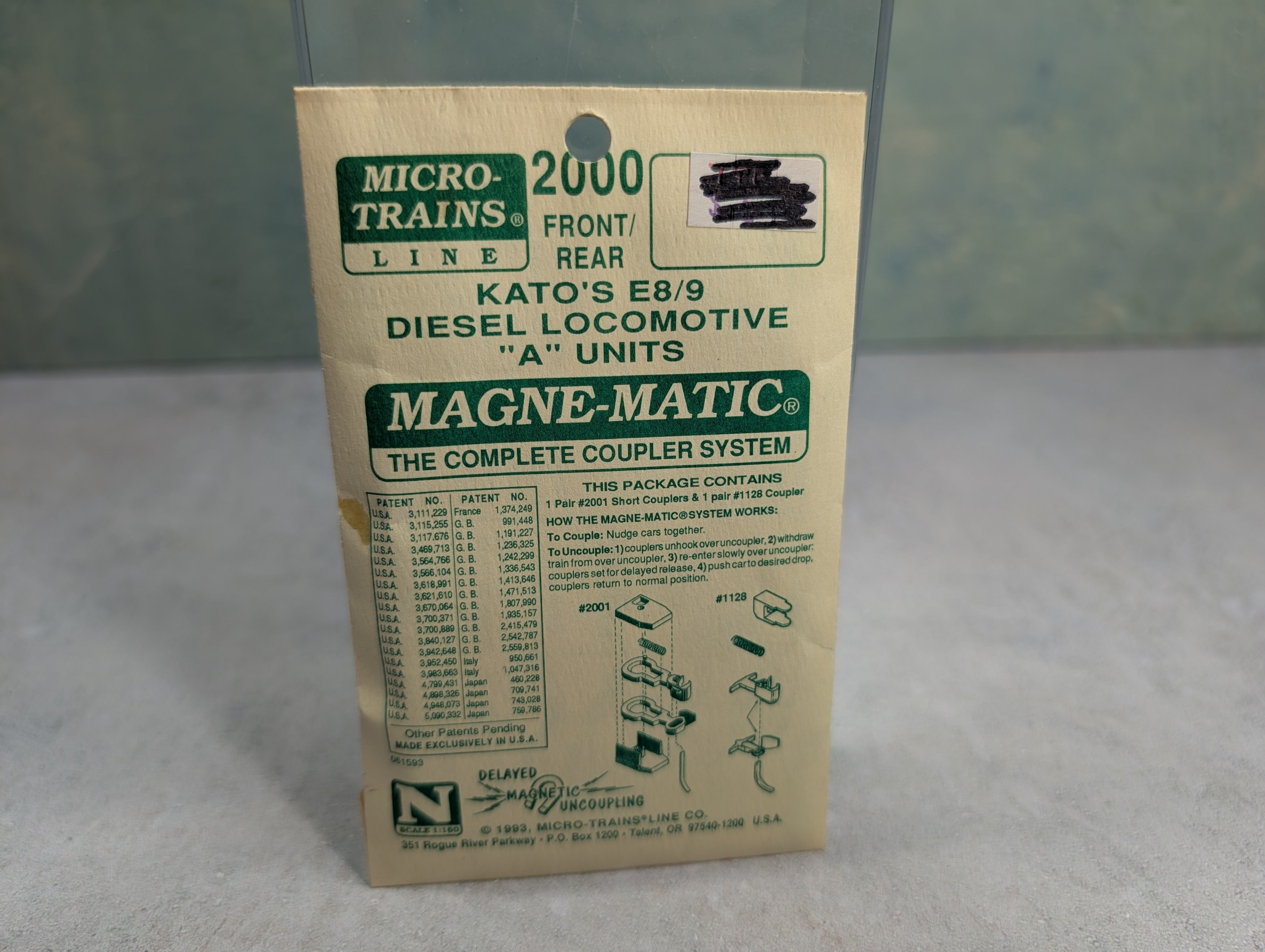 Micro-Trains 2000 N Scale Magne-Matic Couplers For Kato E8/9 Loco A Units