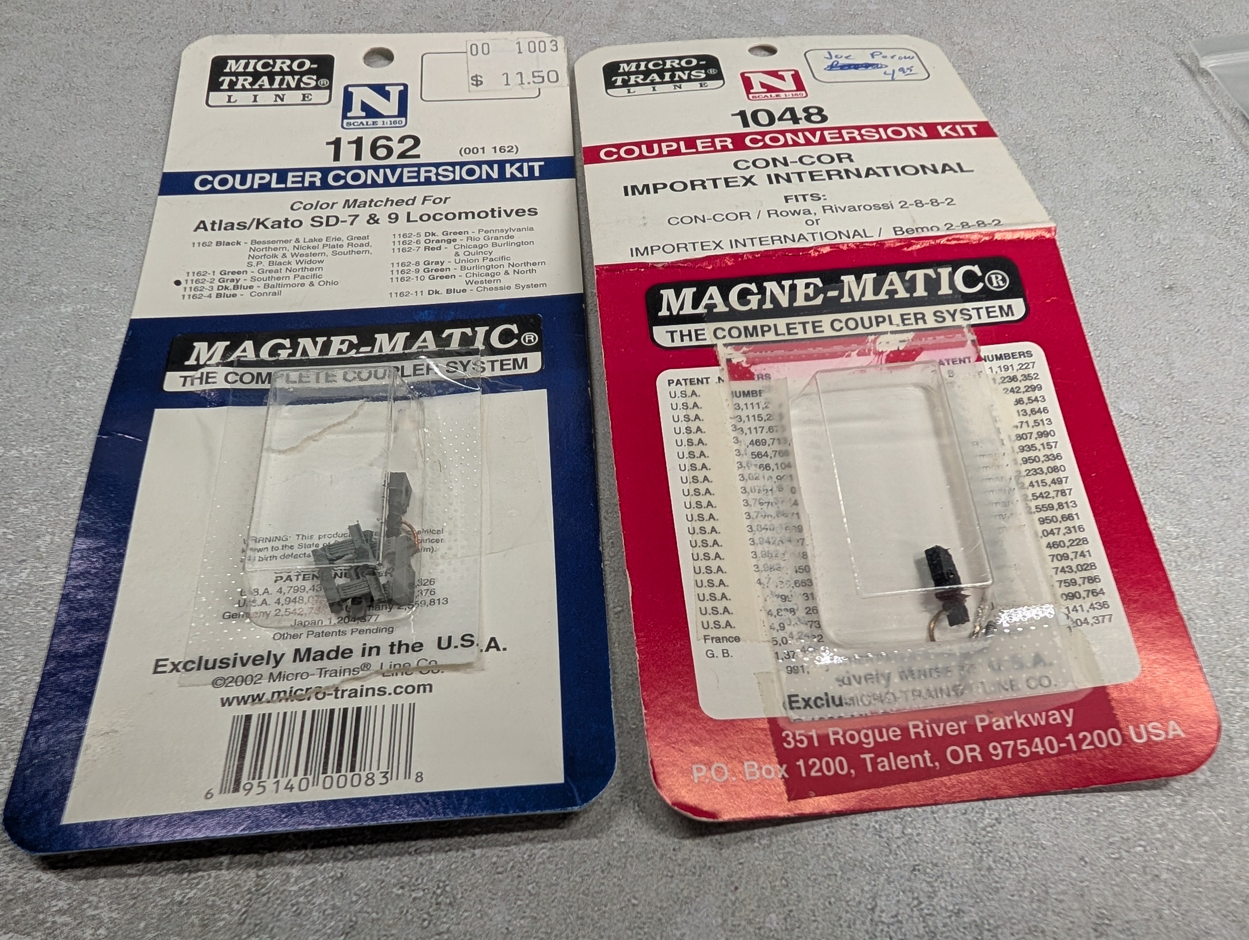 USED Micro-Trains N Scale Lot of Opened Packs of Couplers & Wheels