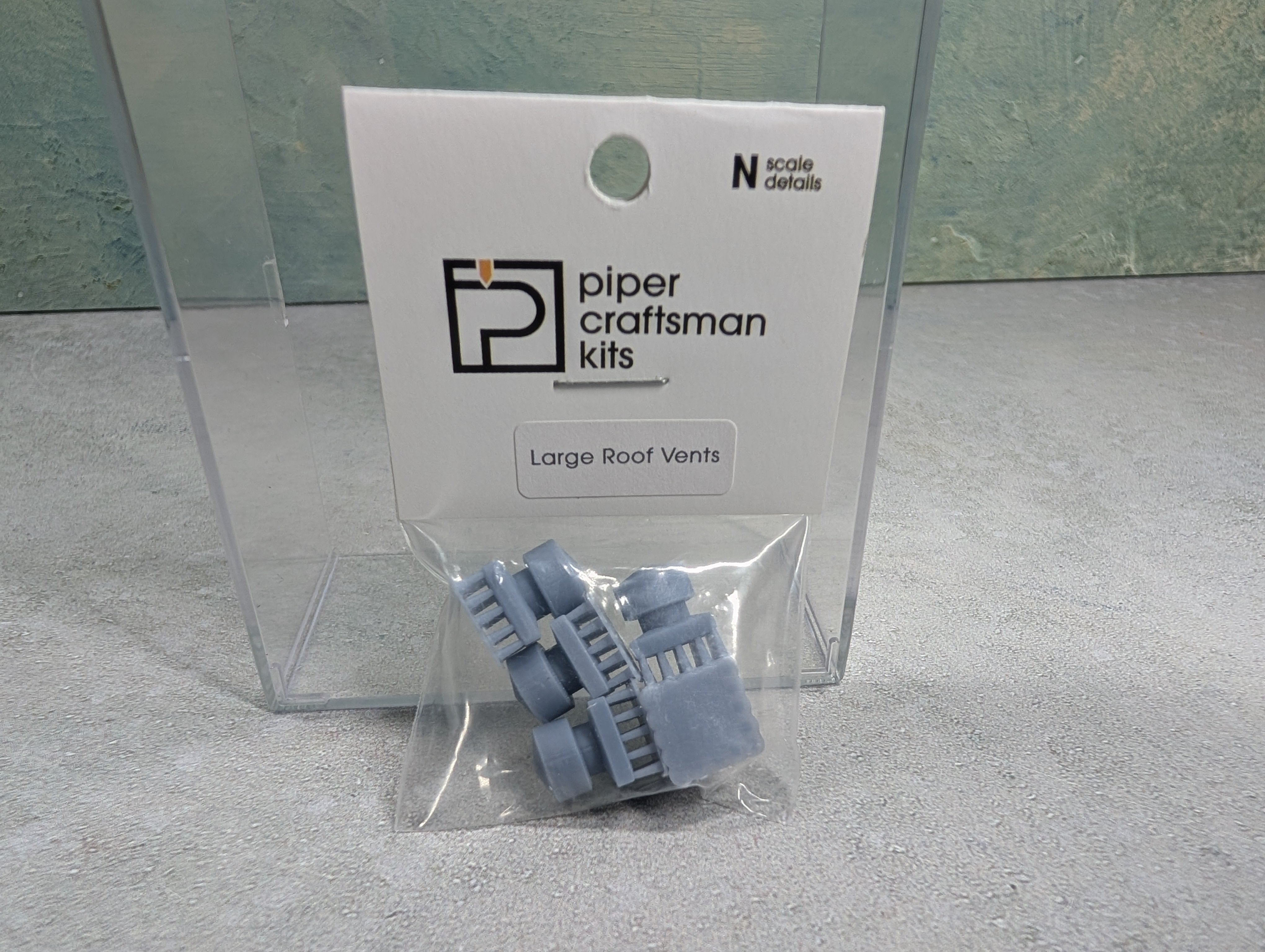 Piper Craftsman Kits N Scale Large Roof Vents, 3D Printed (5 pcs)