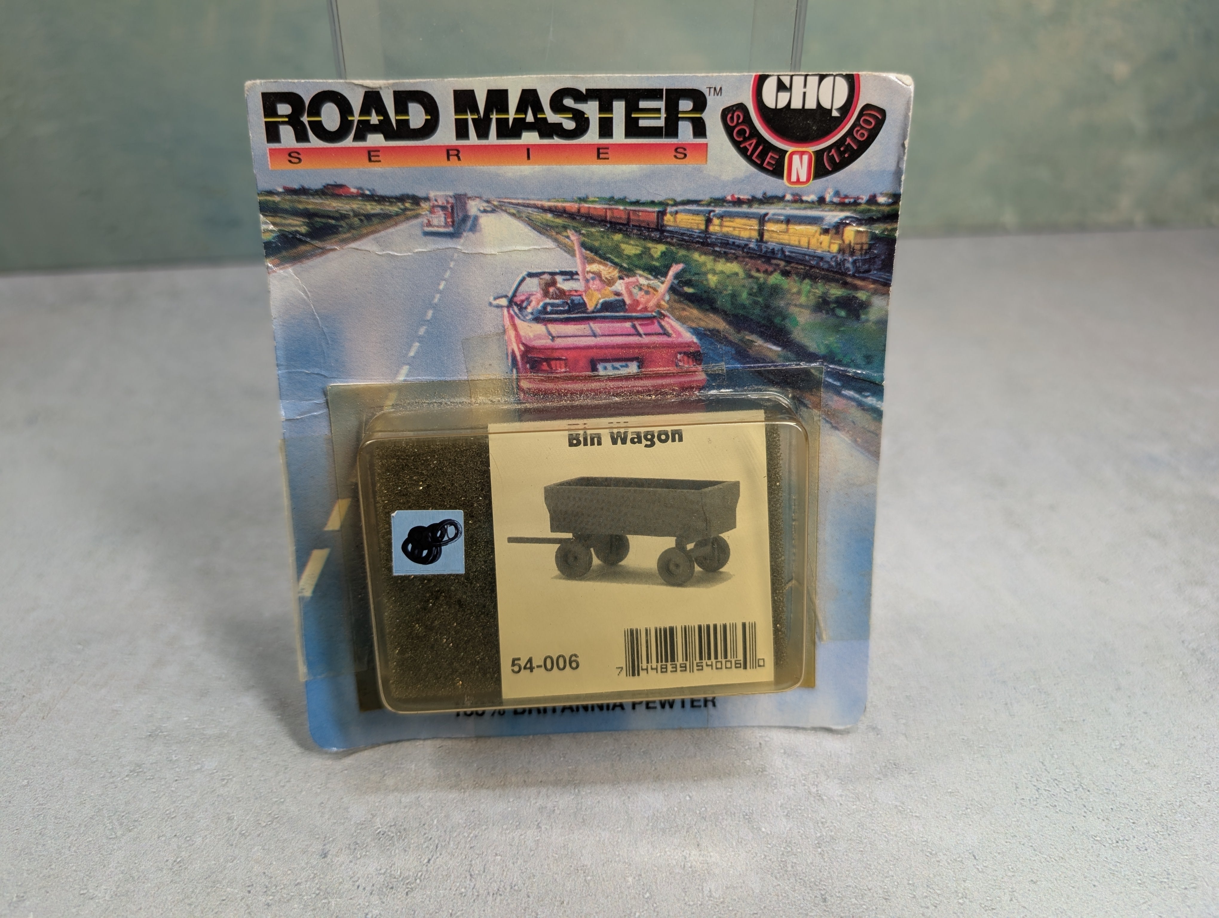 GHQ Models #54-006 N Scale Bin Wagon (Pewter) KIT