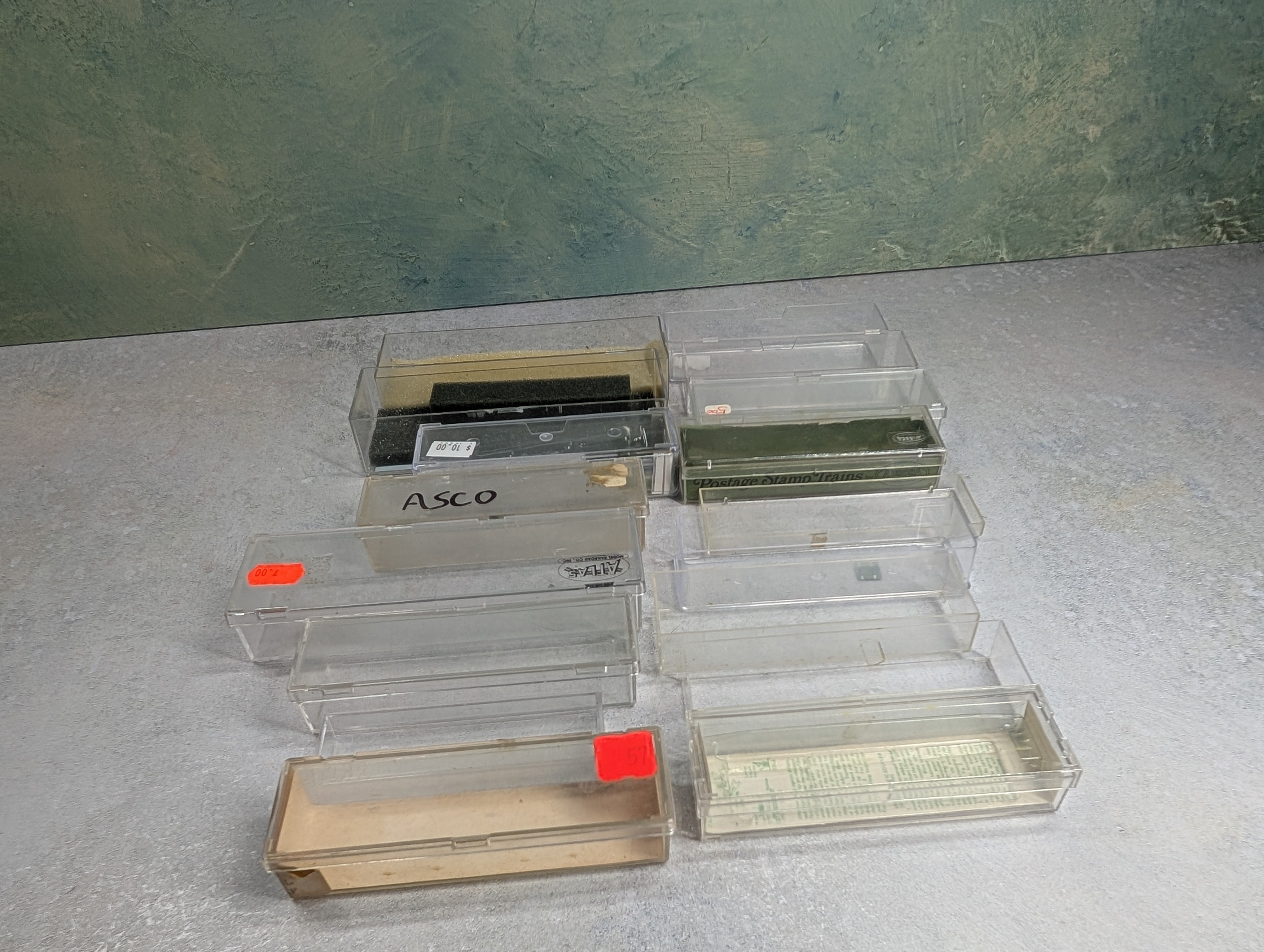 USED N Scale Lot of Various Jewel Cases & Lids Not Complete