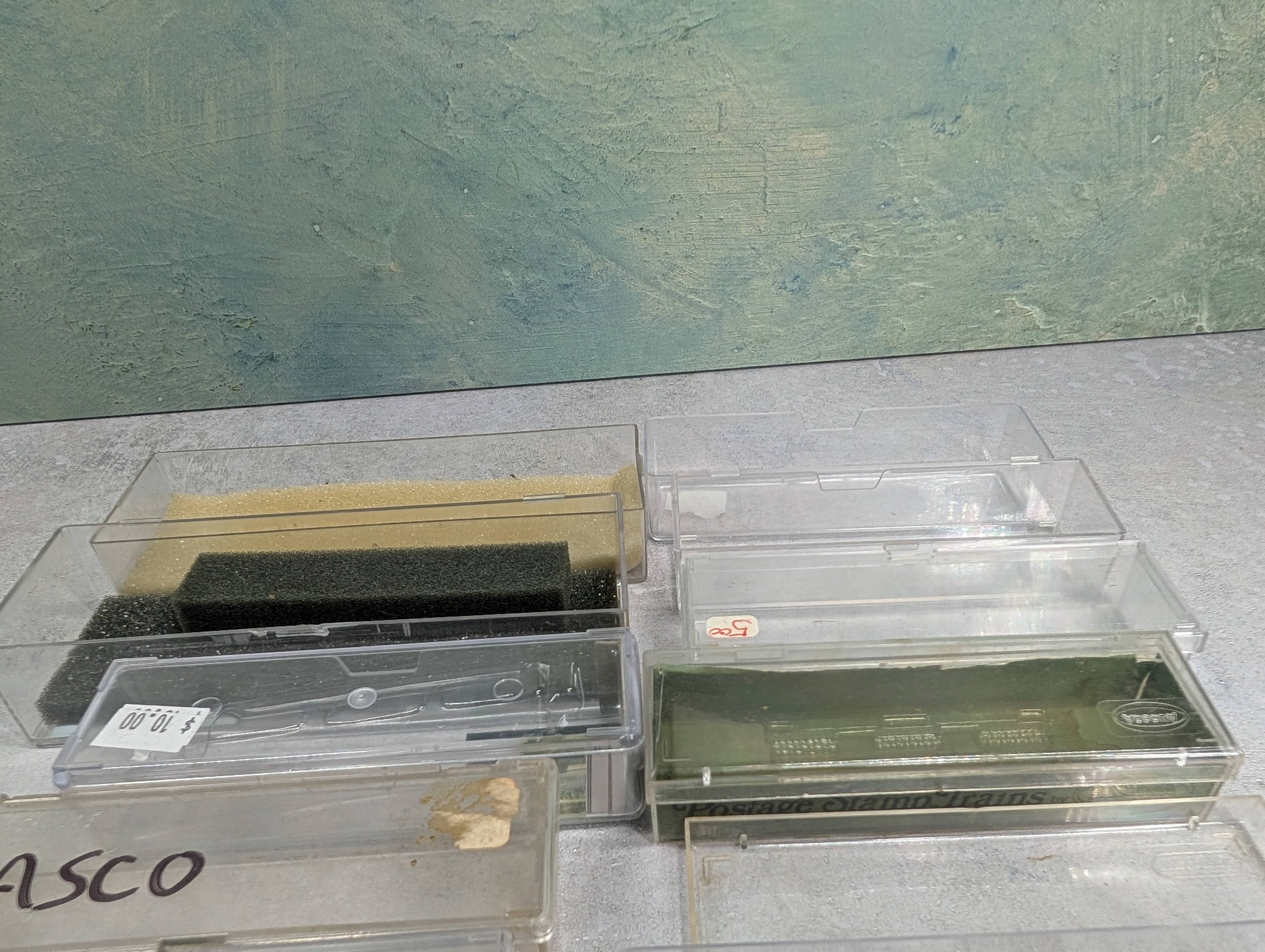 USED N Scale Lot of Various Jewel Cases & Lids Not Complete