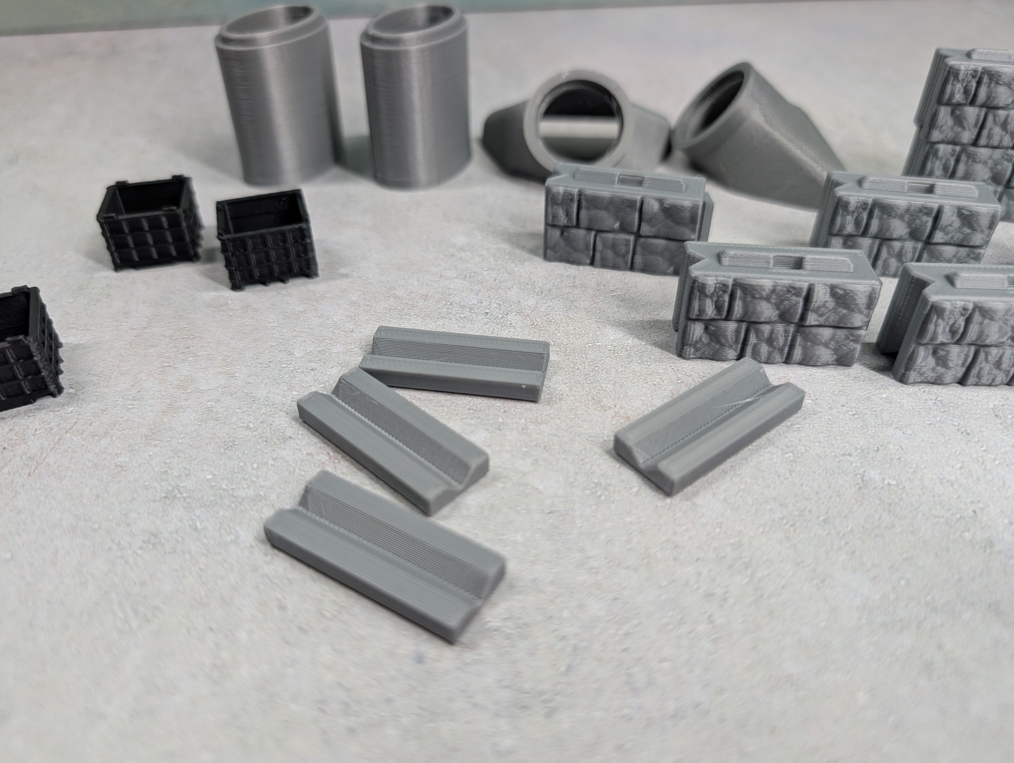 USED 3D to Scale MULTI Scale Lot of Various 3D Printed Industrial Detail Parts