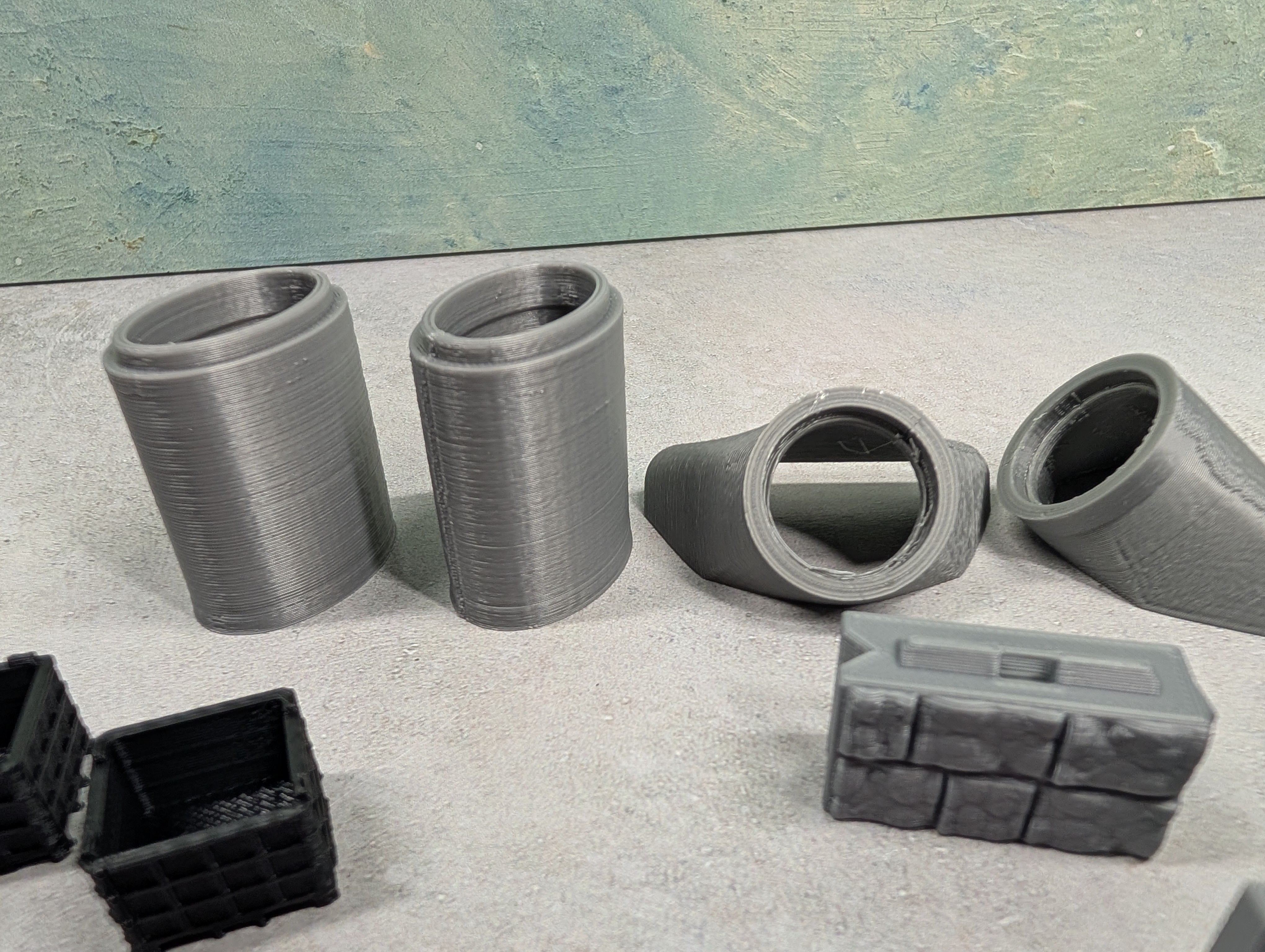 USED 3D to Scale MULTI Scale Lot of Various 3D Printed Industrial Detail Parts