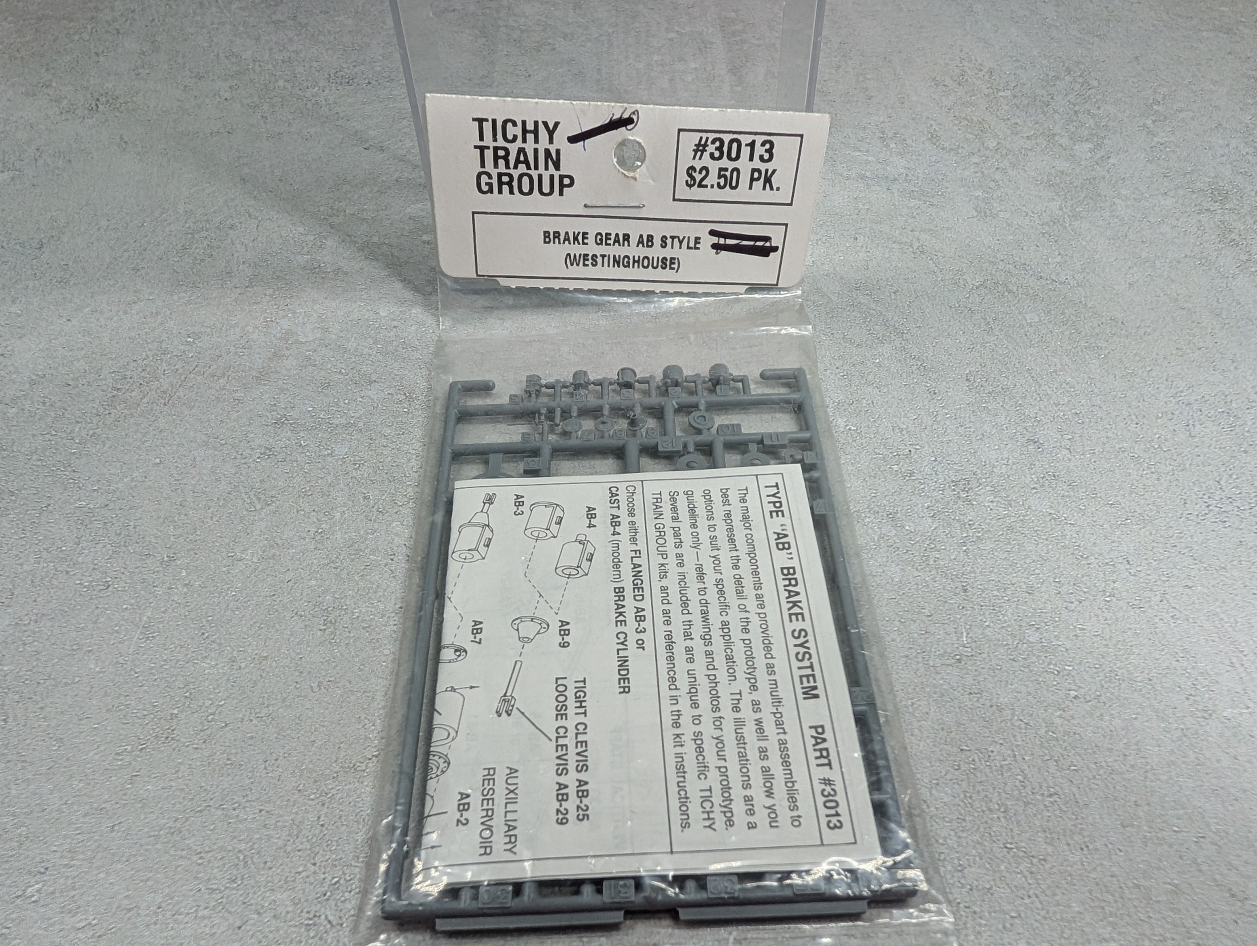 Tichy Train Group 3013 HO Scale Brake Gear AB Style - Westinghouse