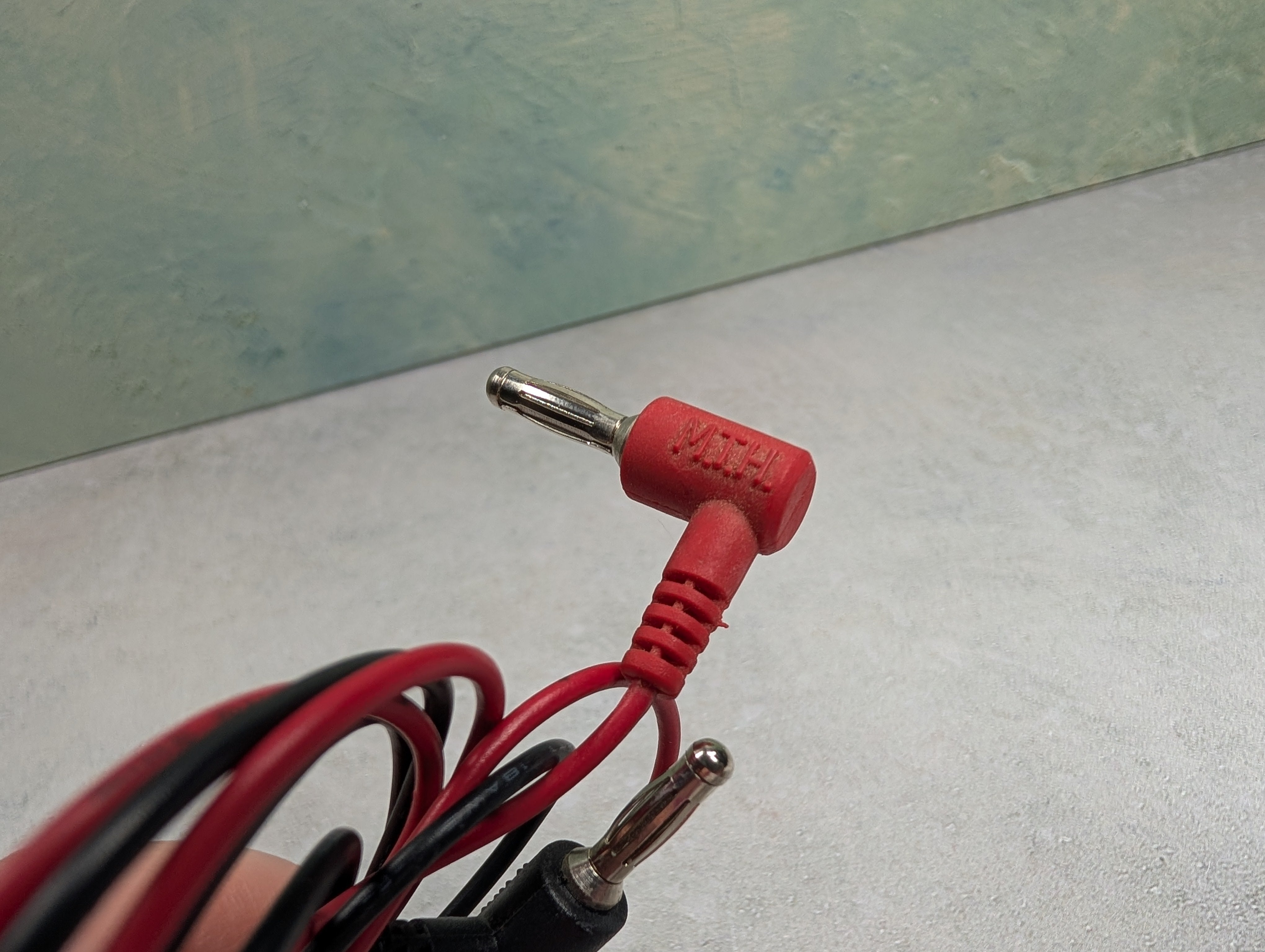 USED MTH O Black and Red Track Connector Wires (Approx 40")
