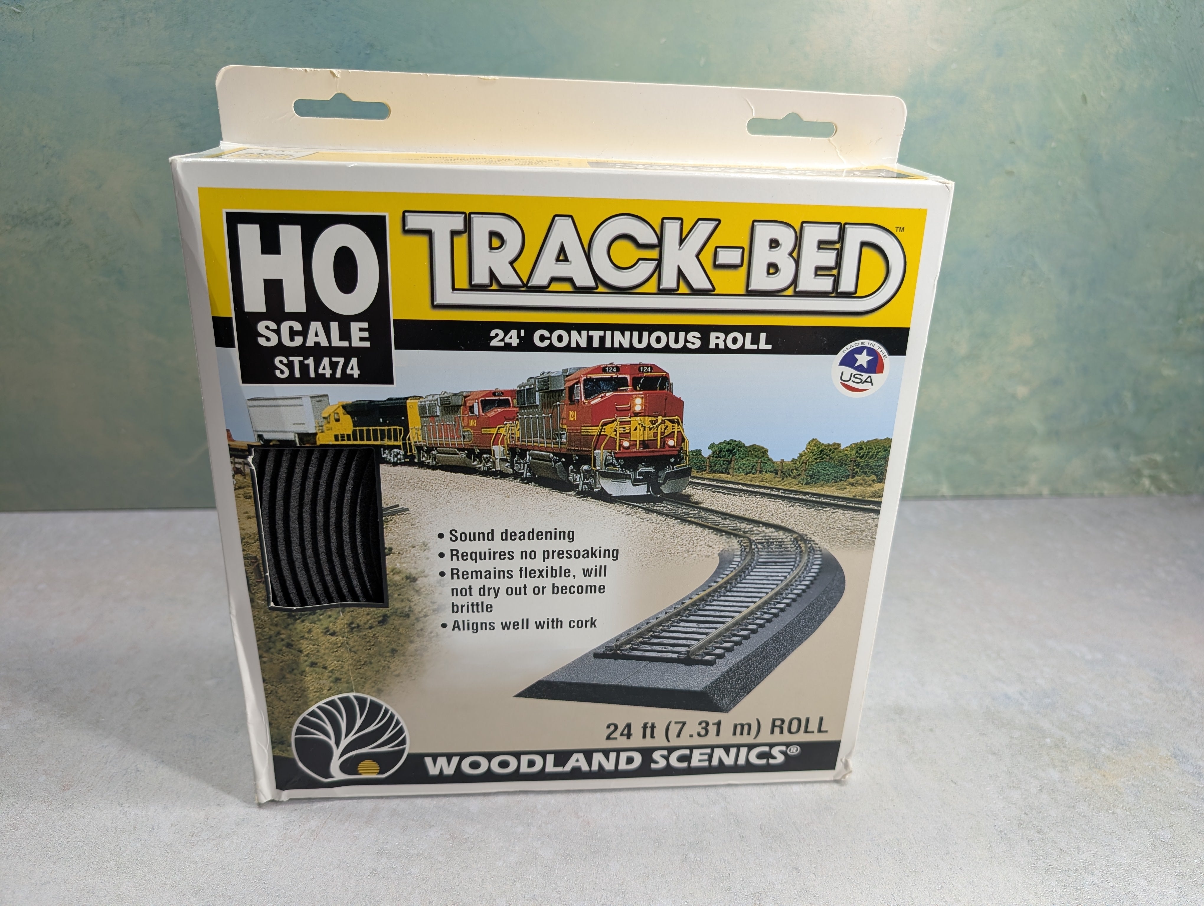 Woodland Scenics ST1474 HO Scale 24' Continuous Roll of Track Bed Roadbed