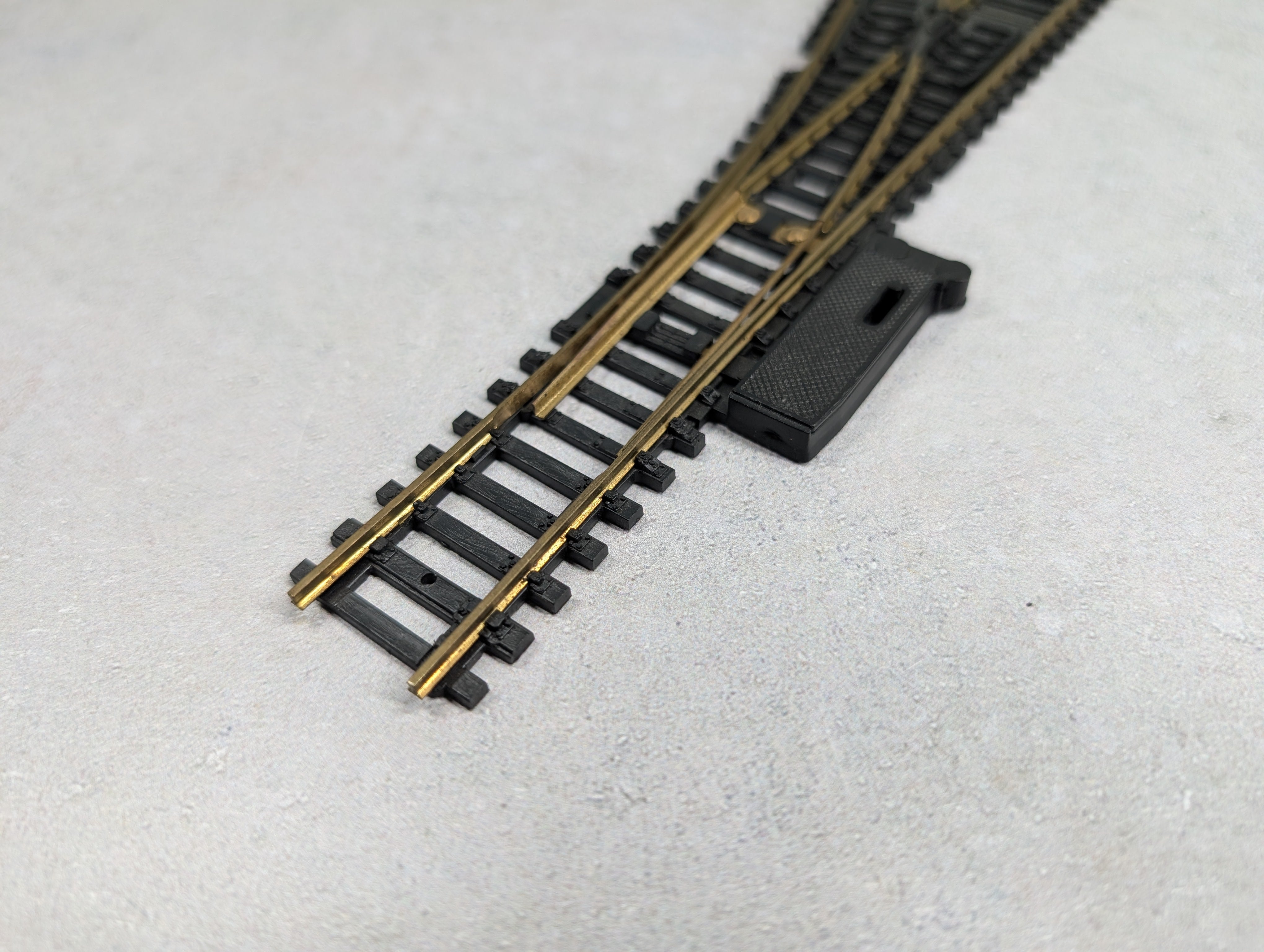 USED Casadio HO Scale #4 Left Brass Switch Track Code 100