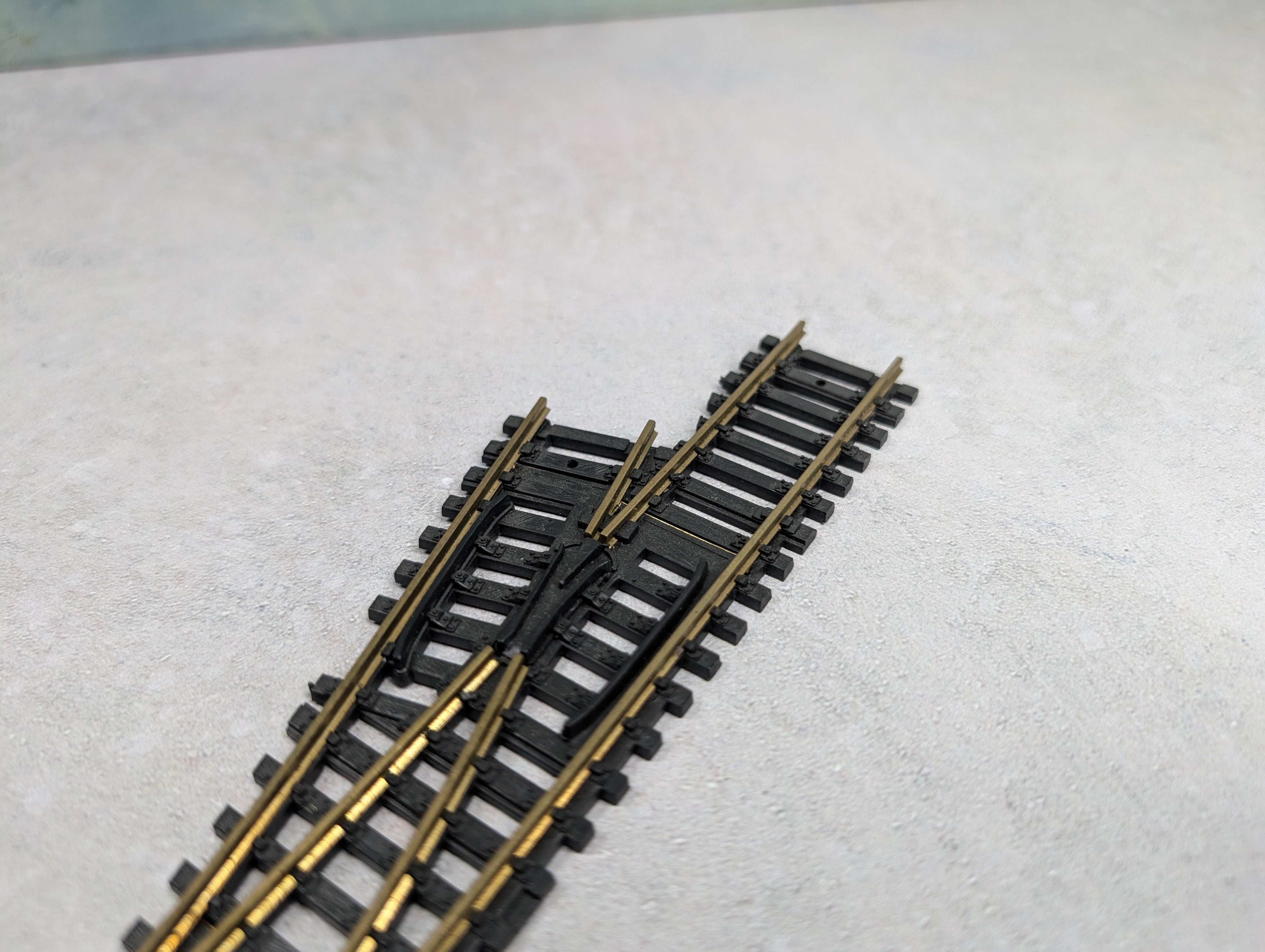 USED Casadio HO Scale #4 Left Brass Switch Track Code 100