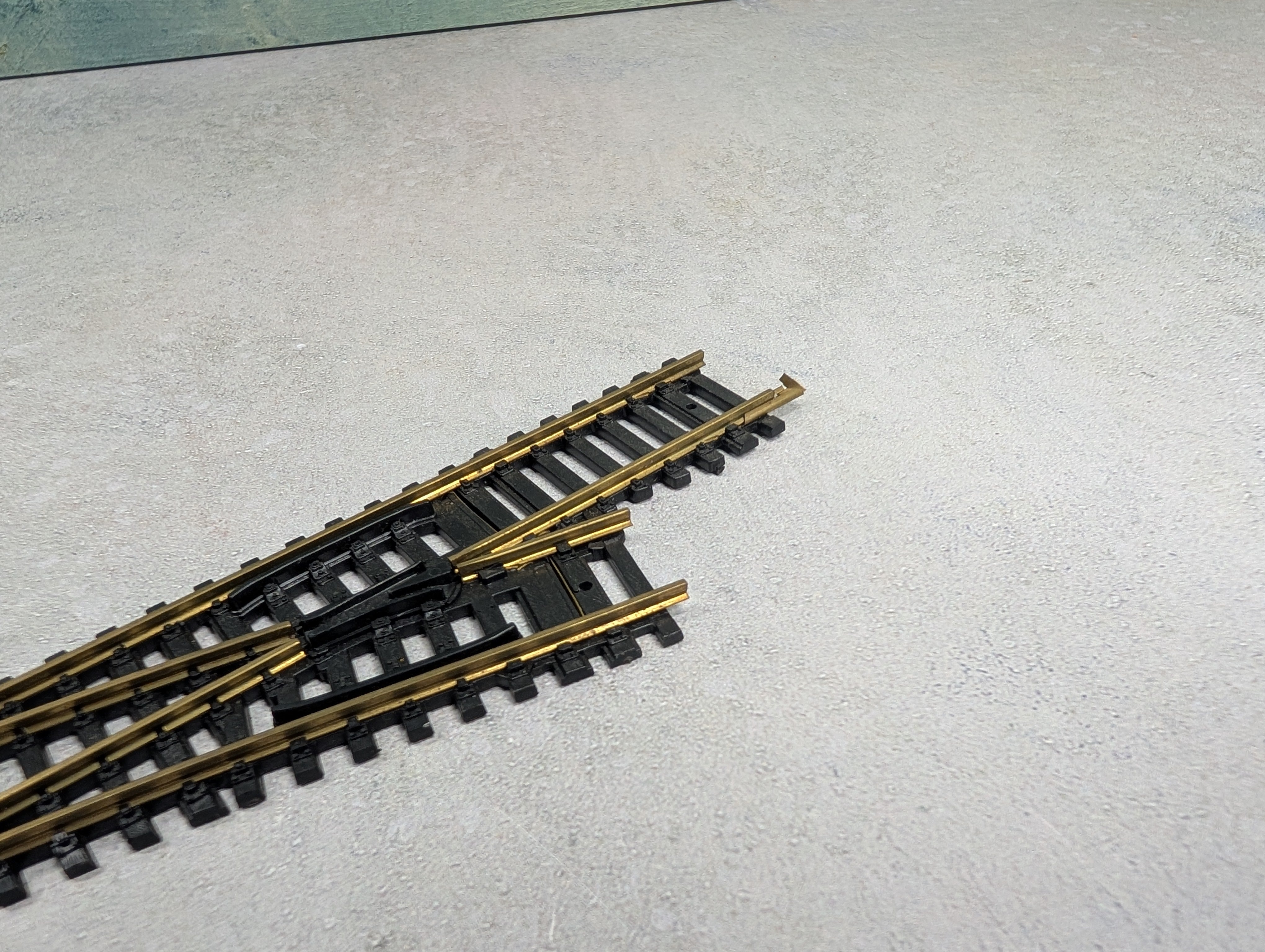 USED Casadio HO Scale #4 Right Brass Switch Track Code 100
