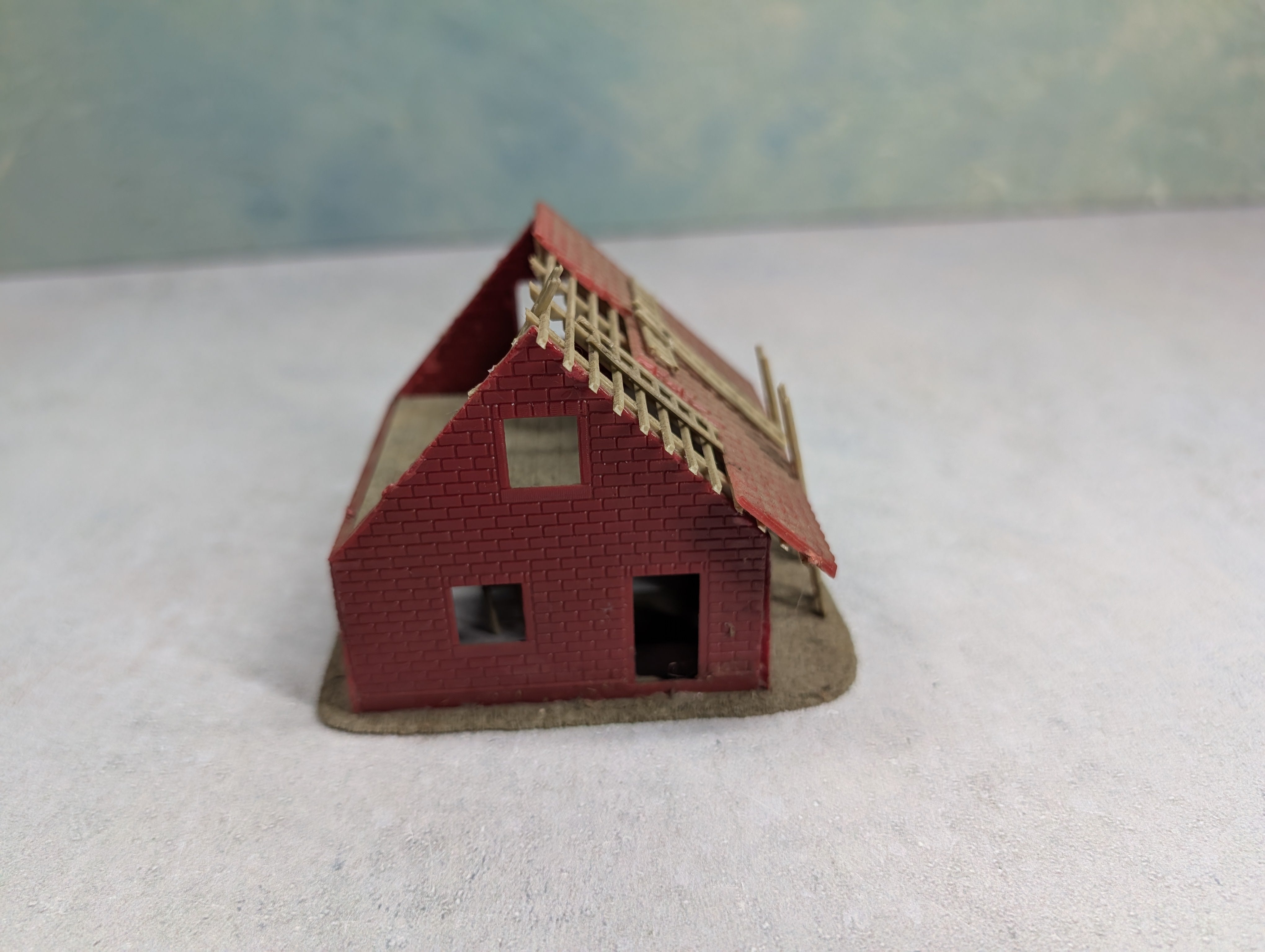 USED HO Scale Home Under Construction