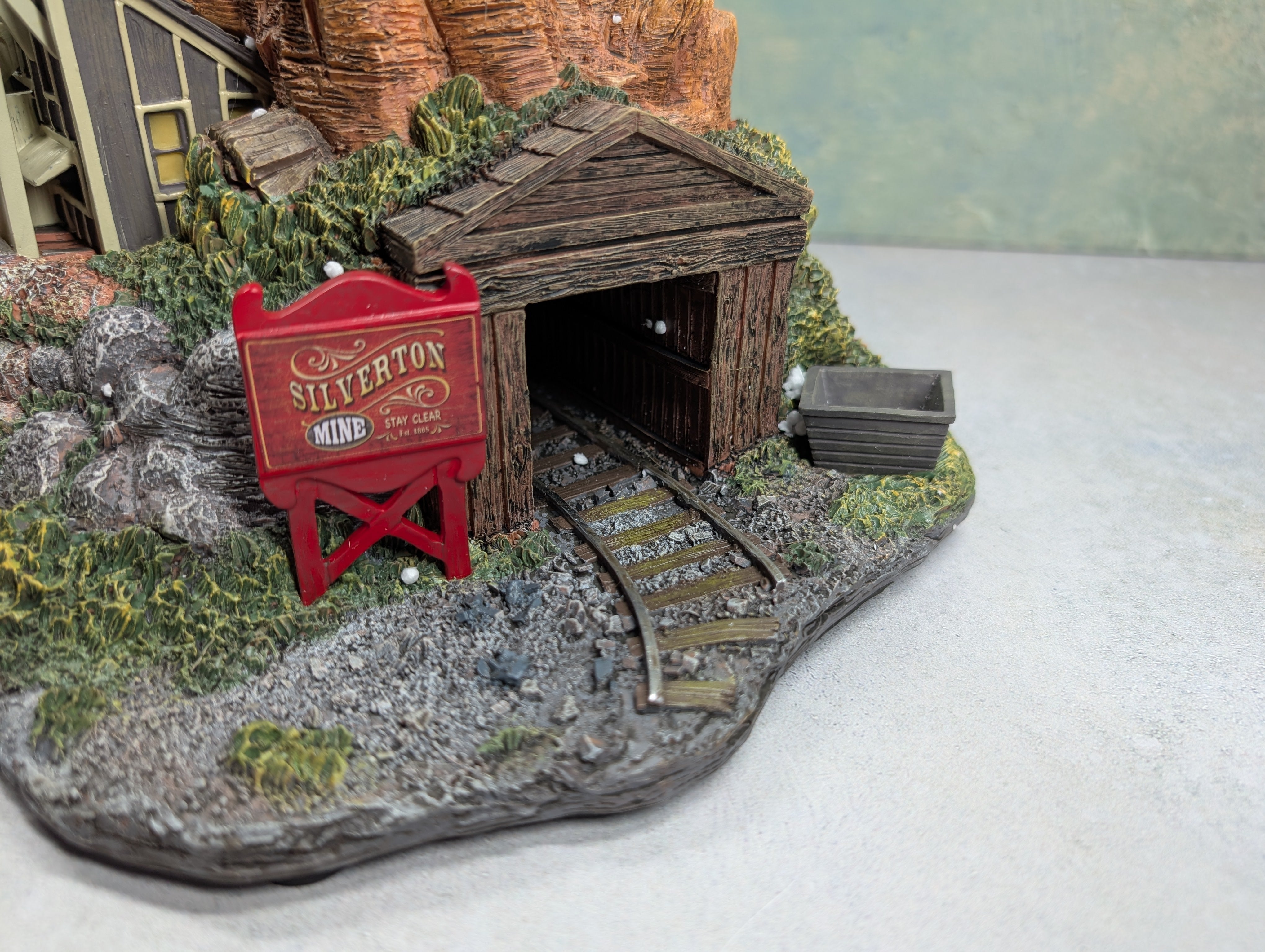 USED Hawthorne Village Silverton Mine Large Landscape Masterpiece