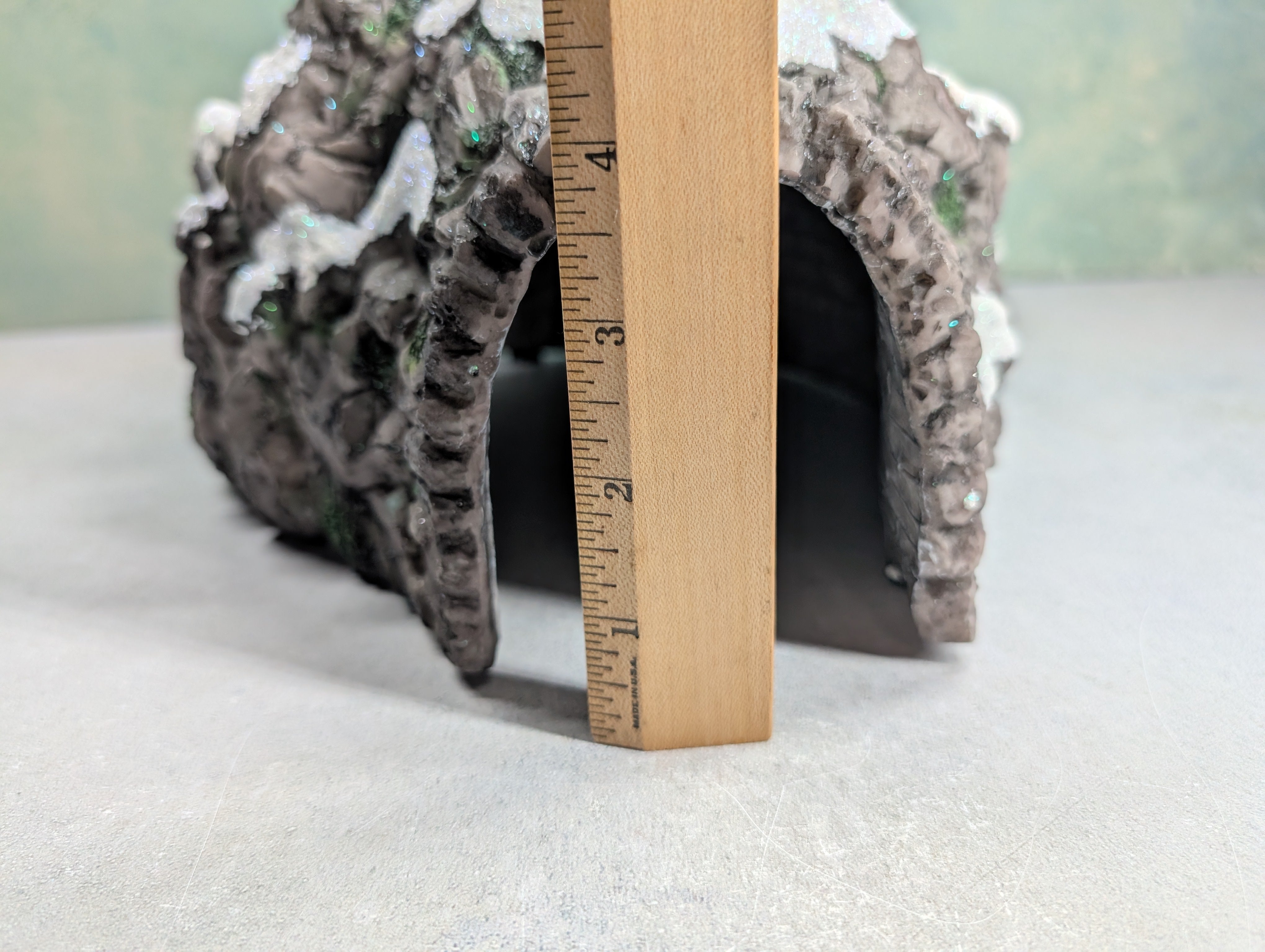 USED Hawthorne Village Snow Covered Rocky Mountain Tunnel