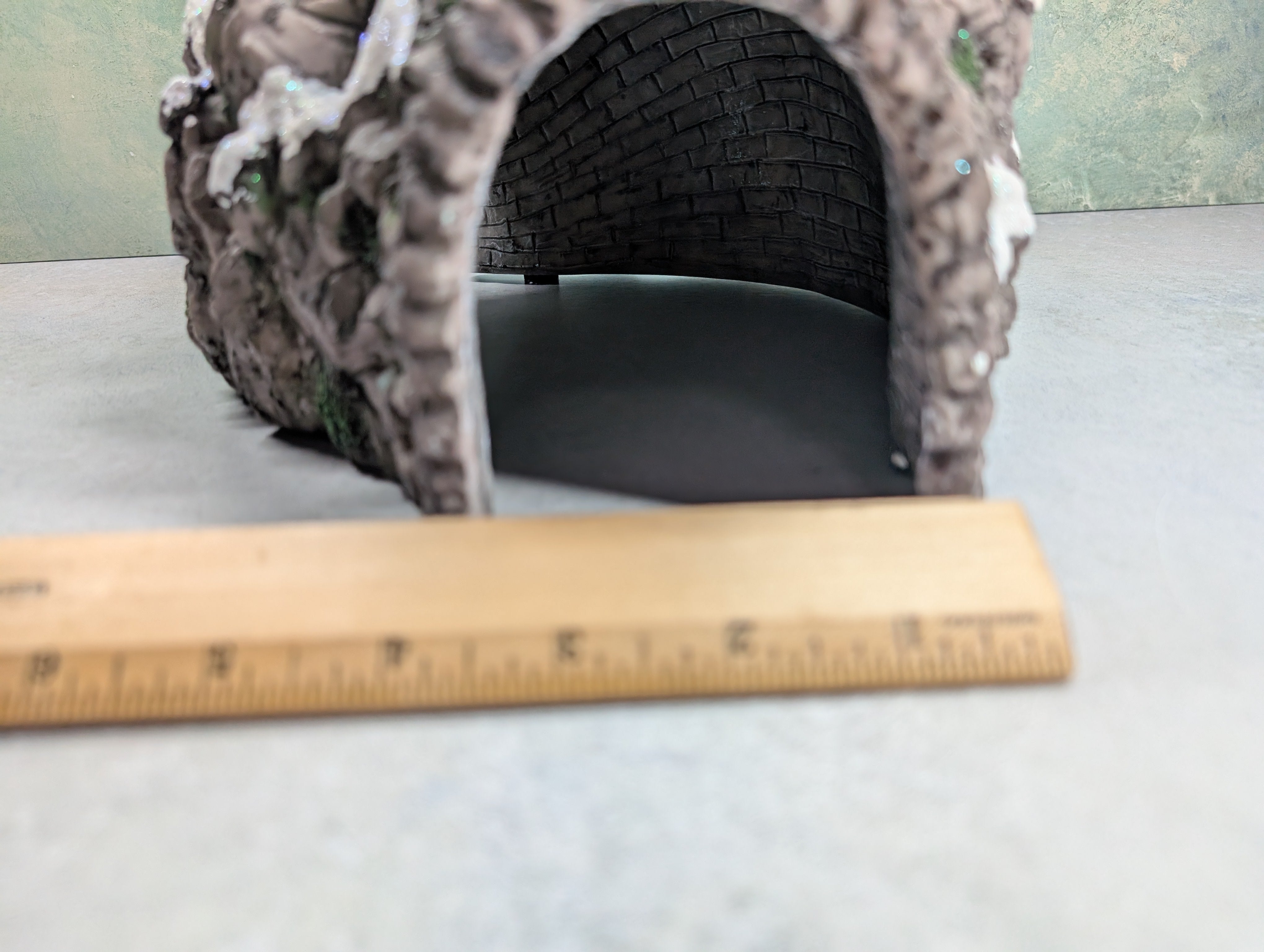 USED Hawthorne Village Snow Covered Rocky Mountain Tunnel