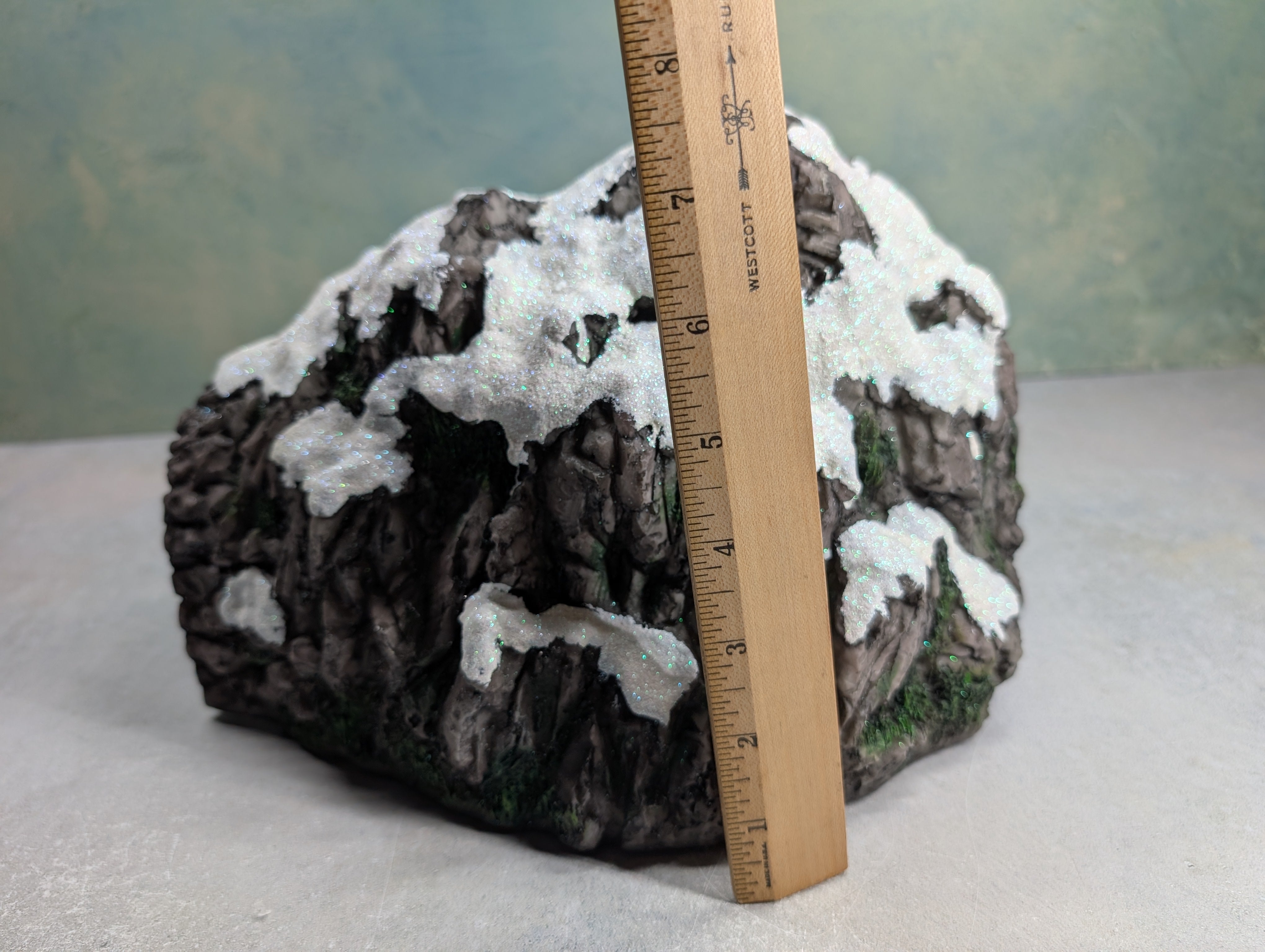 USED Hawthorne Village Snow Covered Rocky Mountain Tunnel