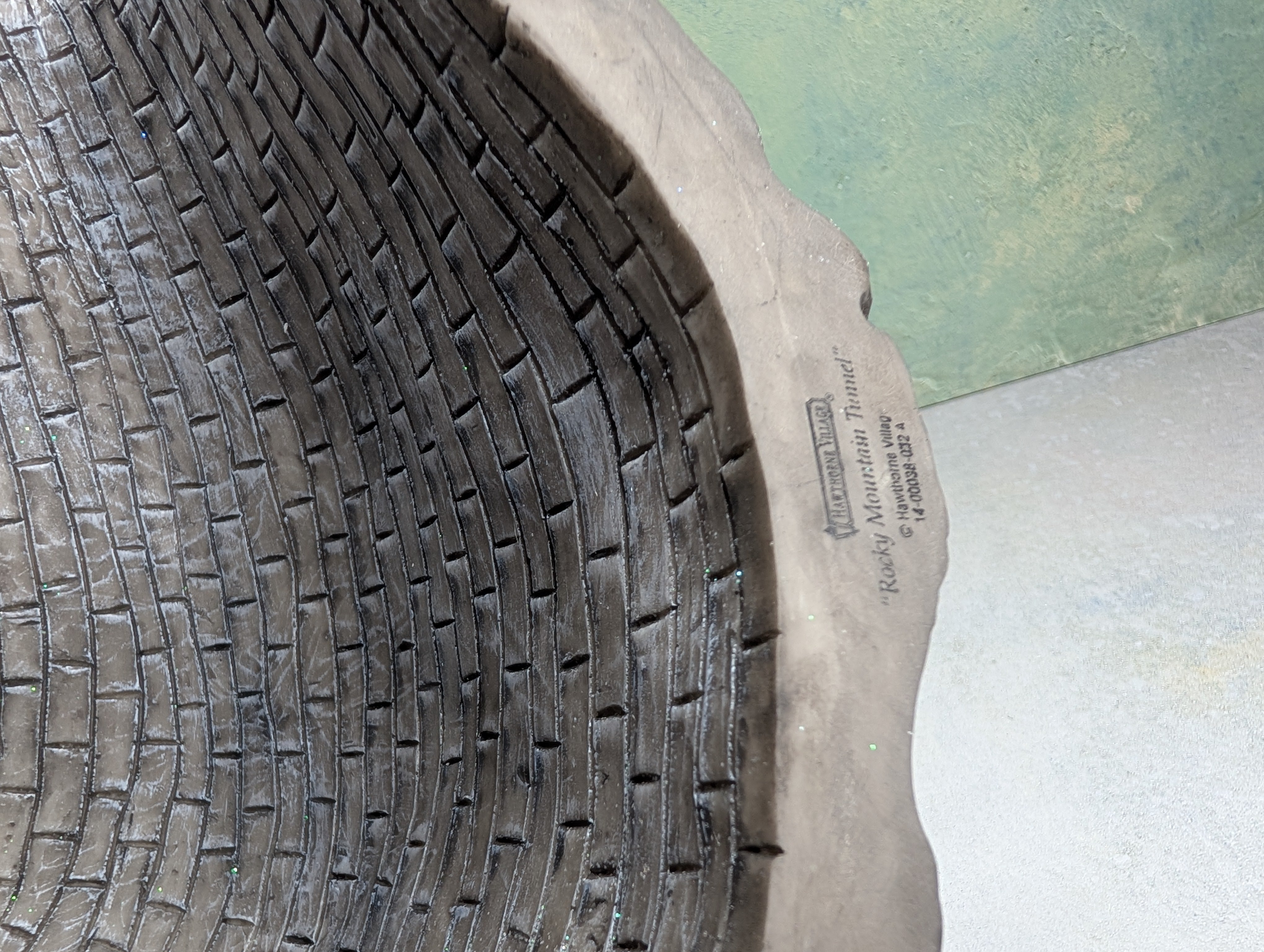 USED Hawthorne Village Snow Covered Rocky Mountain Tunnel