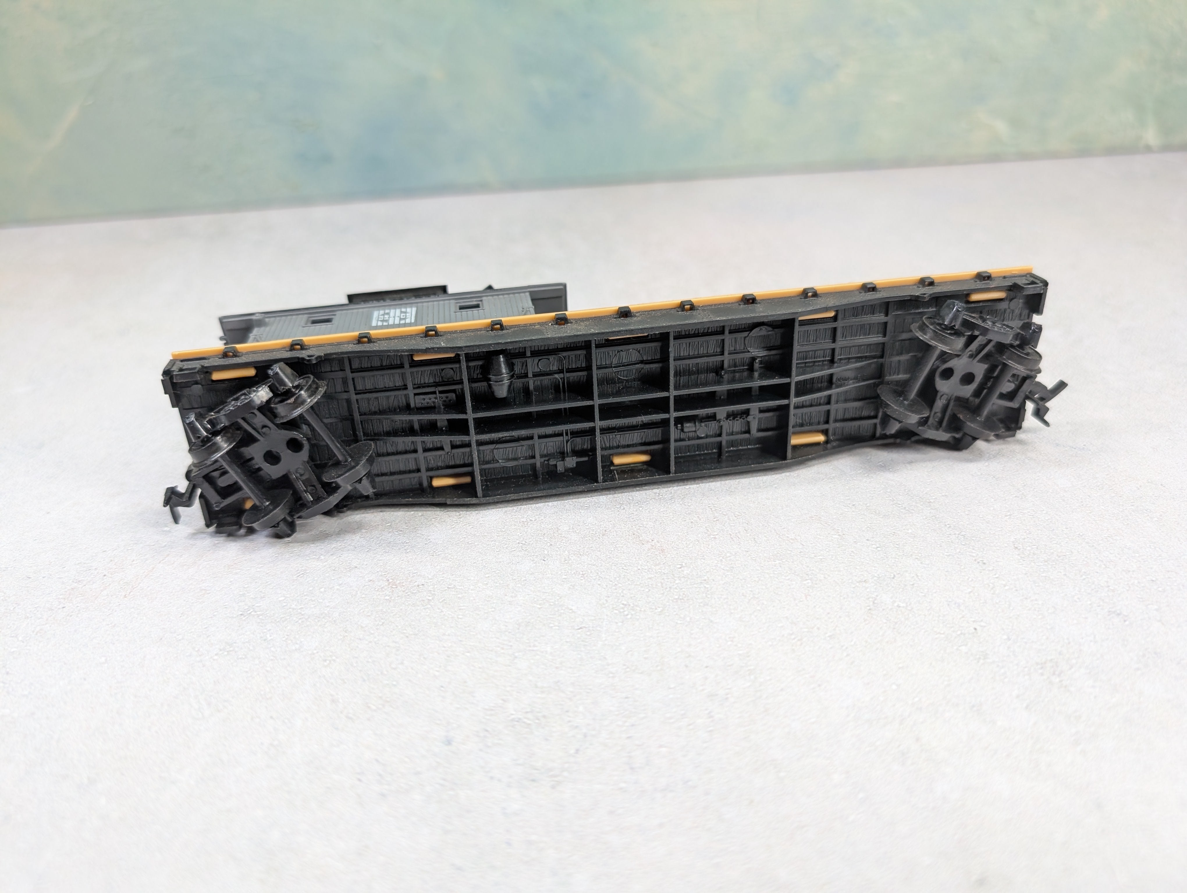 USED Tyco HO Scale Boom Tender Santa Fe ATSF #932 MOW