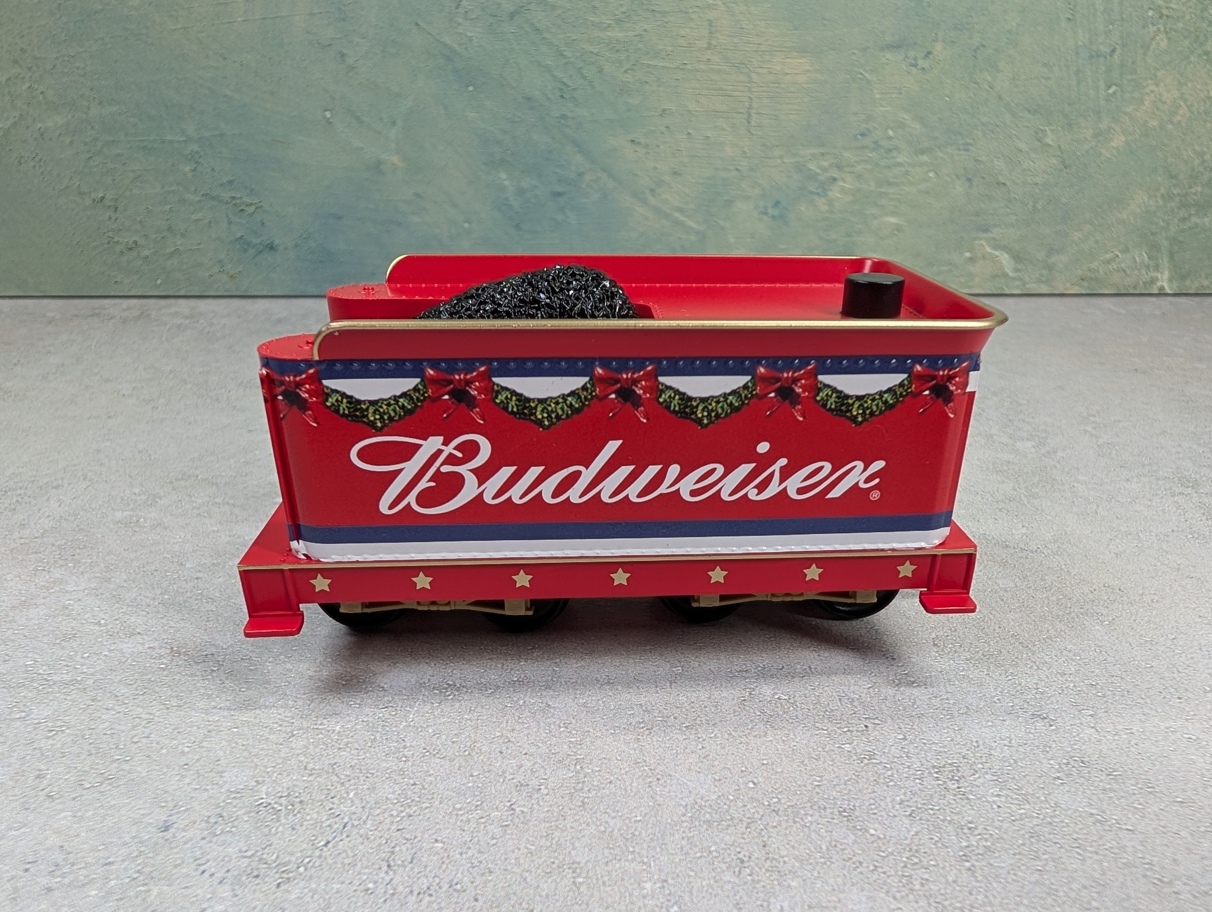 USED Hawthorne Village On30 Scale 4-6-0 Steam Locomotive, Narrow Gauge Budweiser Runs Great DC