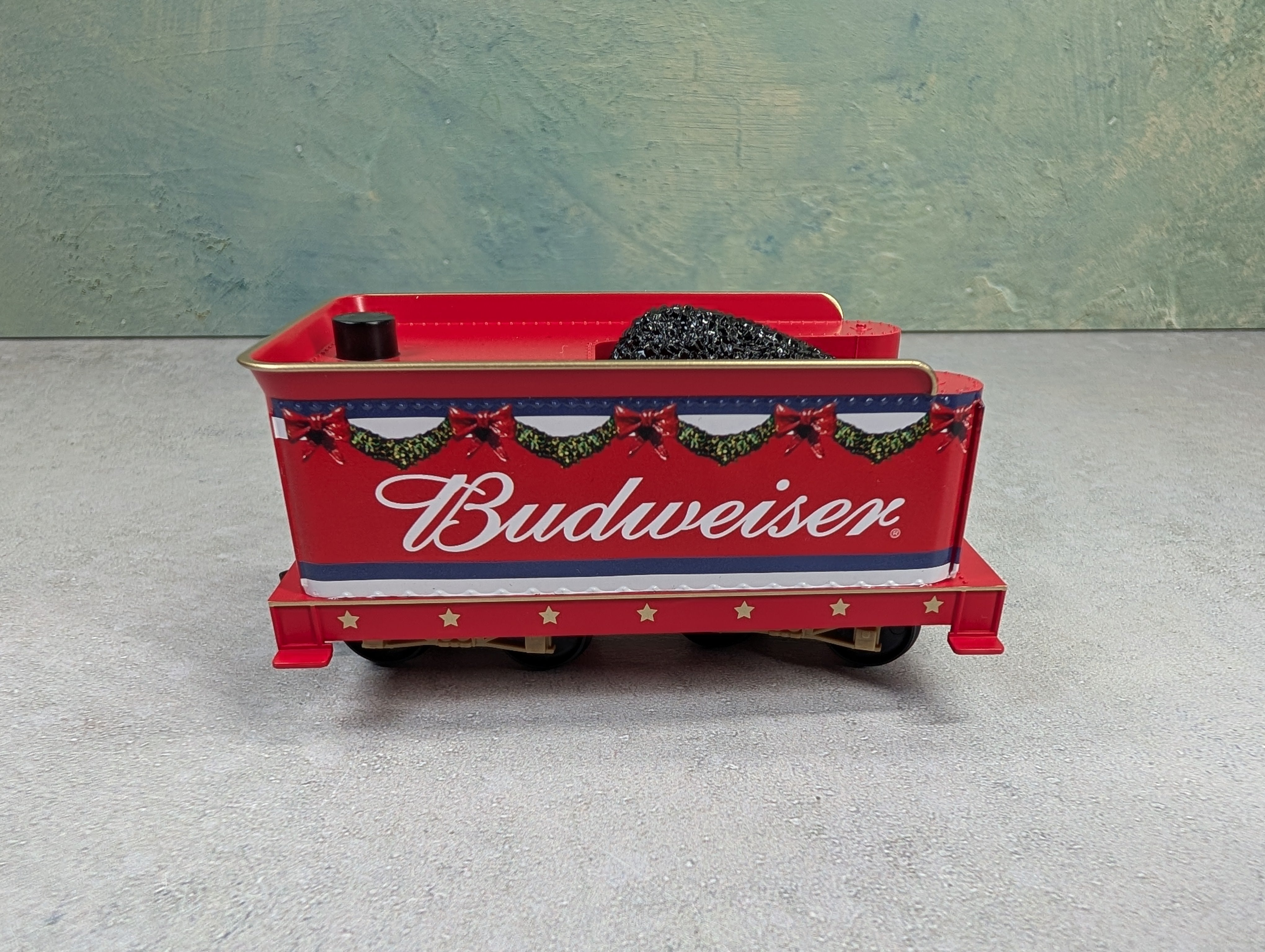 USED Hawthorne Village On30 Scale 4-6-0 Steam Locomotive, Narrow Gauge Budweiser Runs Great DC