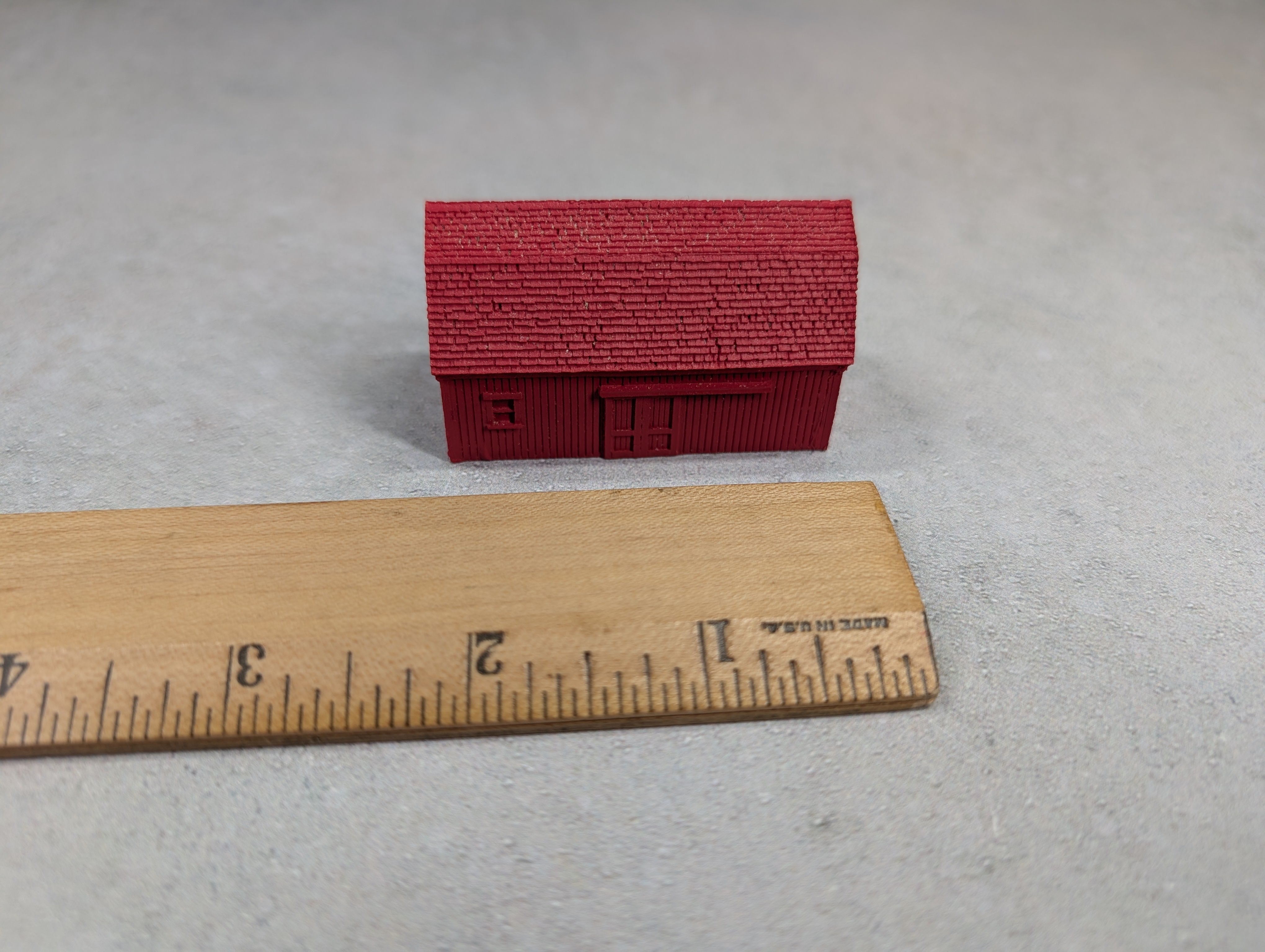 USED Marklin 2639 Z Scale Mini-Club Classic American Series Red Barn Assembled Resin