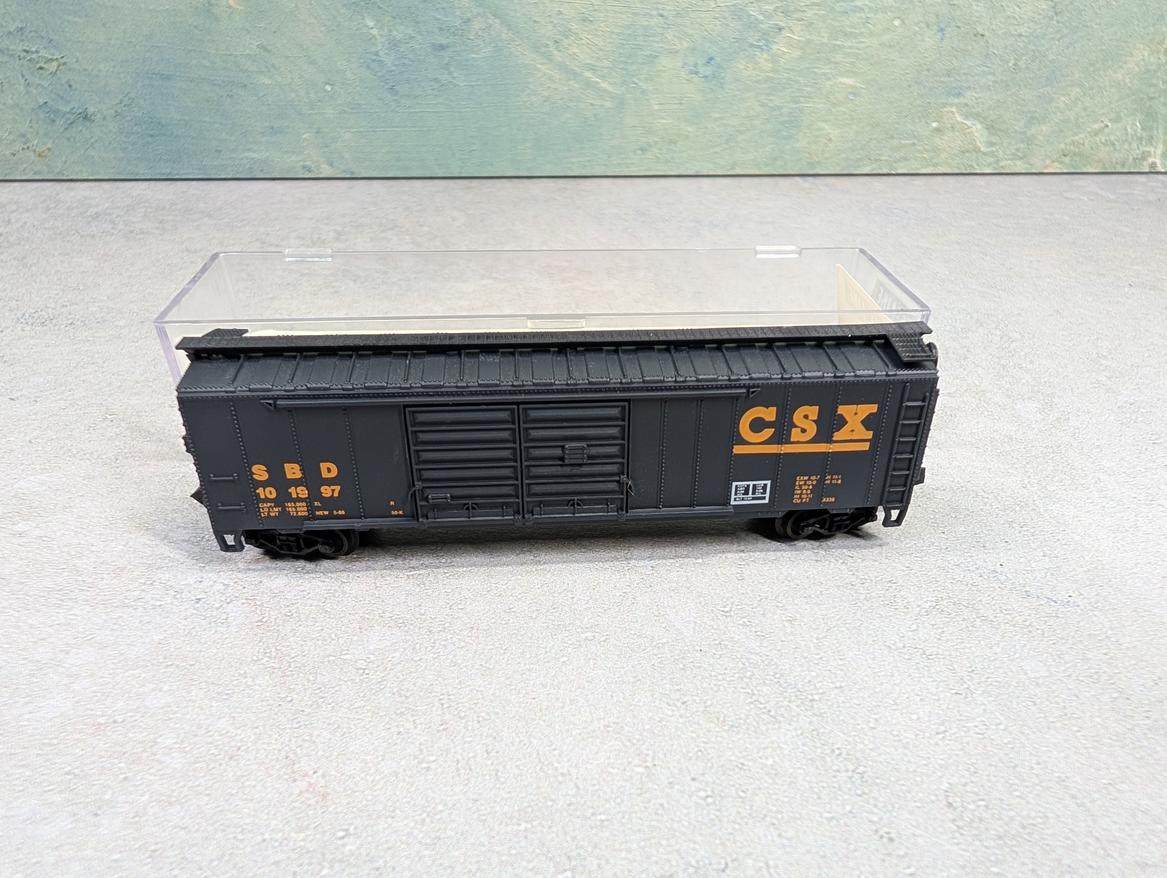 USED Life-Like 7735 N Scale 70T High Cube Box Car DD CSX SBD #101997