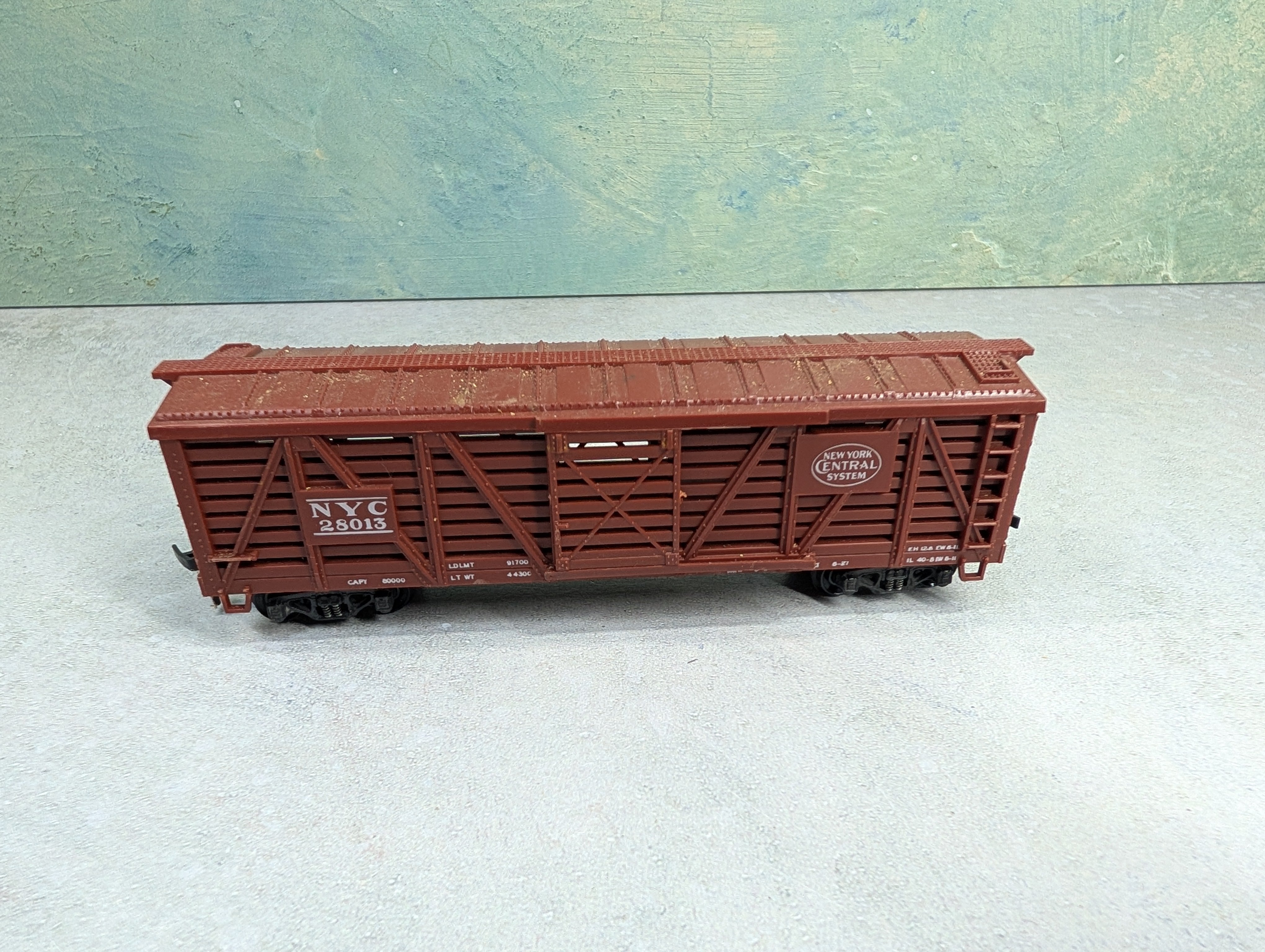 USED Varney HO Scale 40' Cattle Stock Car New York Central NYC #28013