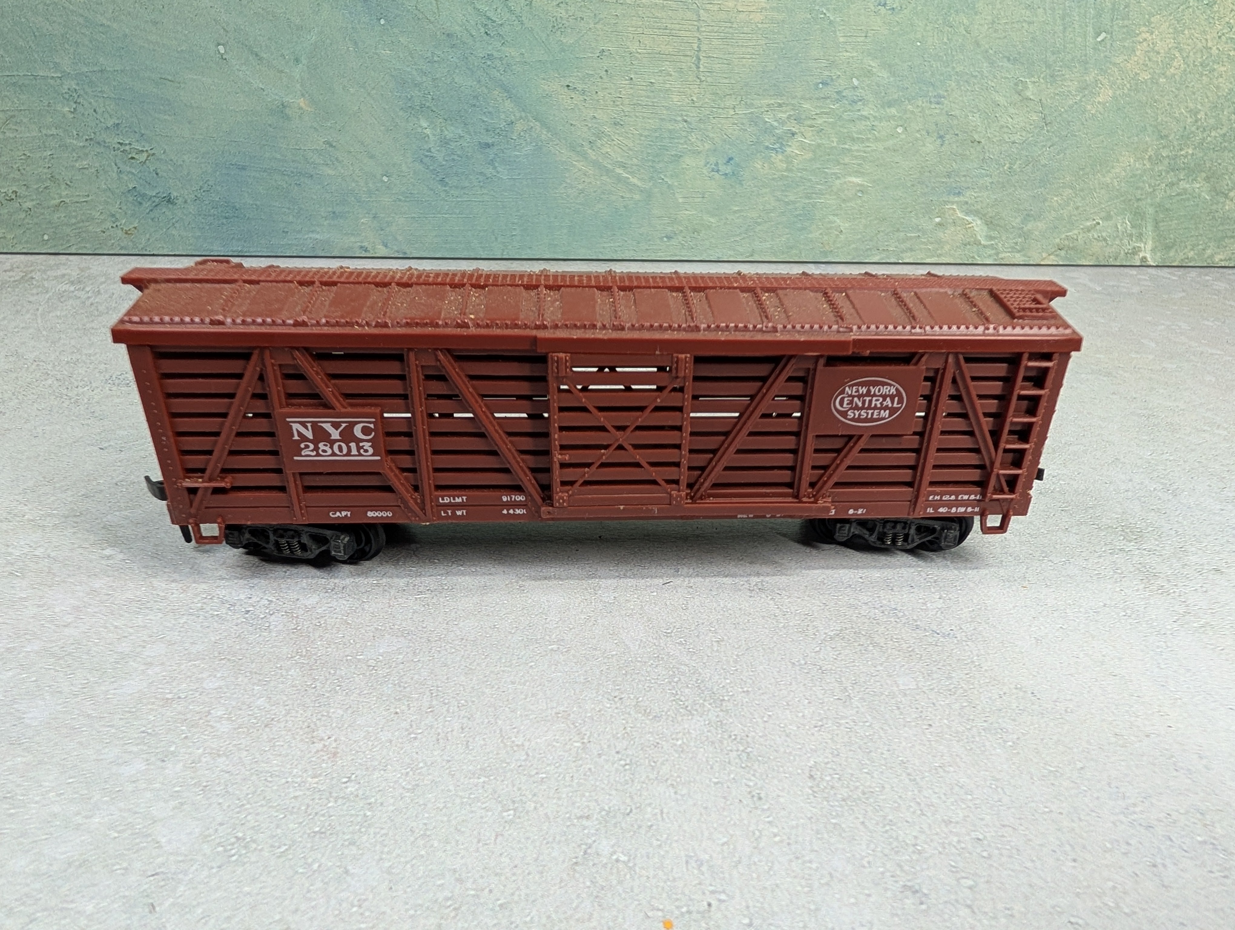 USED Varney HO Scale 40' Cattle Stock Car New York Central NYC #28013