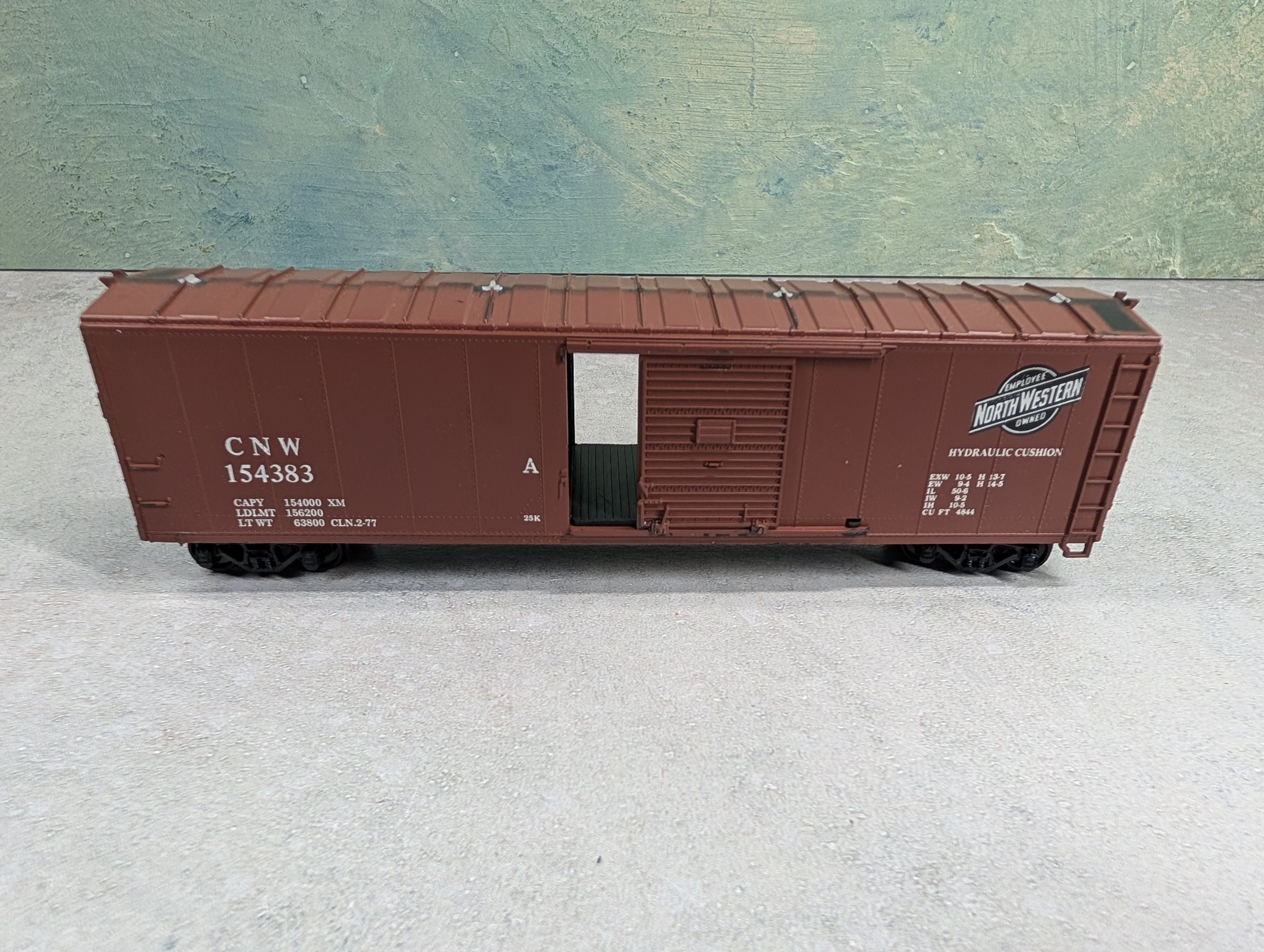 USED Athearn HO Scale 50' Box Car Chicago & North Western CNW #154383
