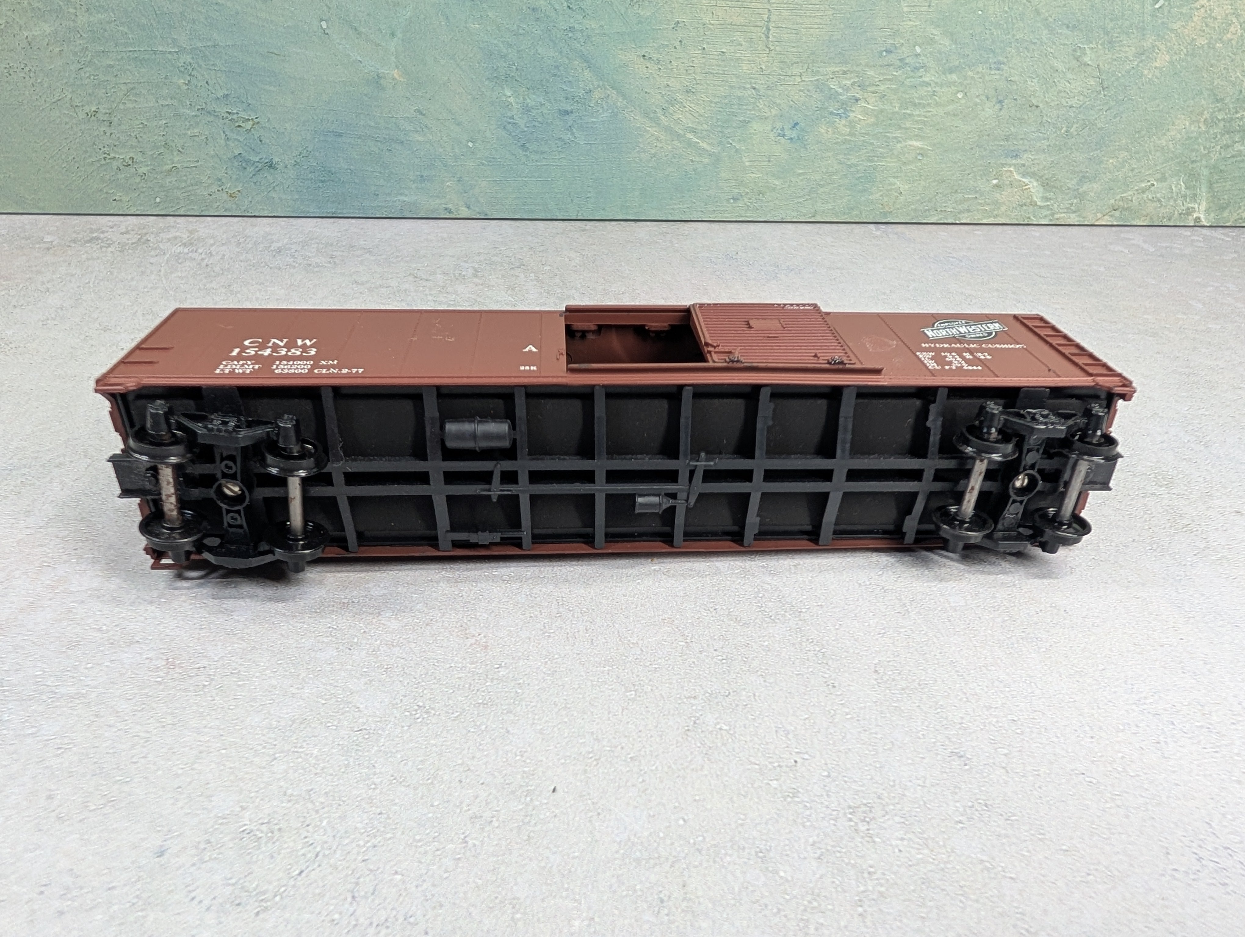 USED Athearn HO Scale 50' Box Car Chicago & North Western CNW #154383