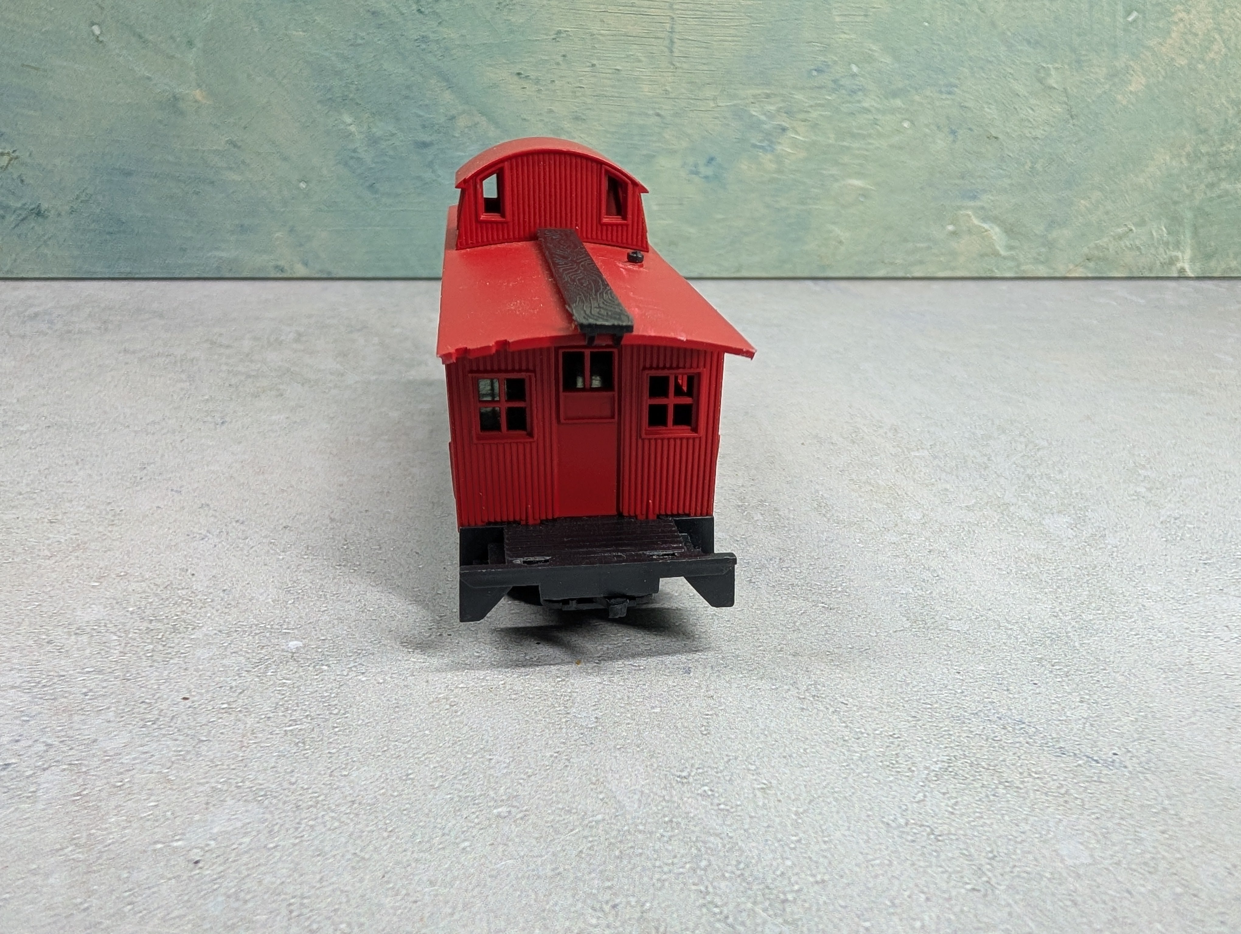 USED AHM HO Scale Wooden Caboose Santa Fe ATSF #999537