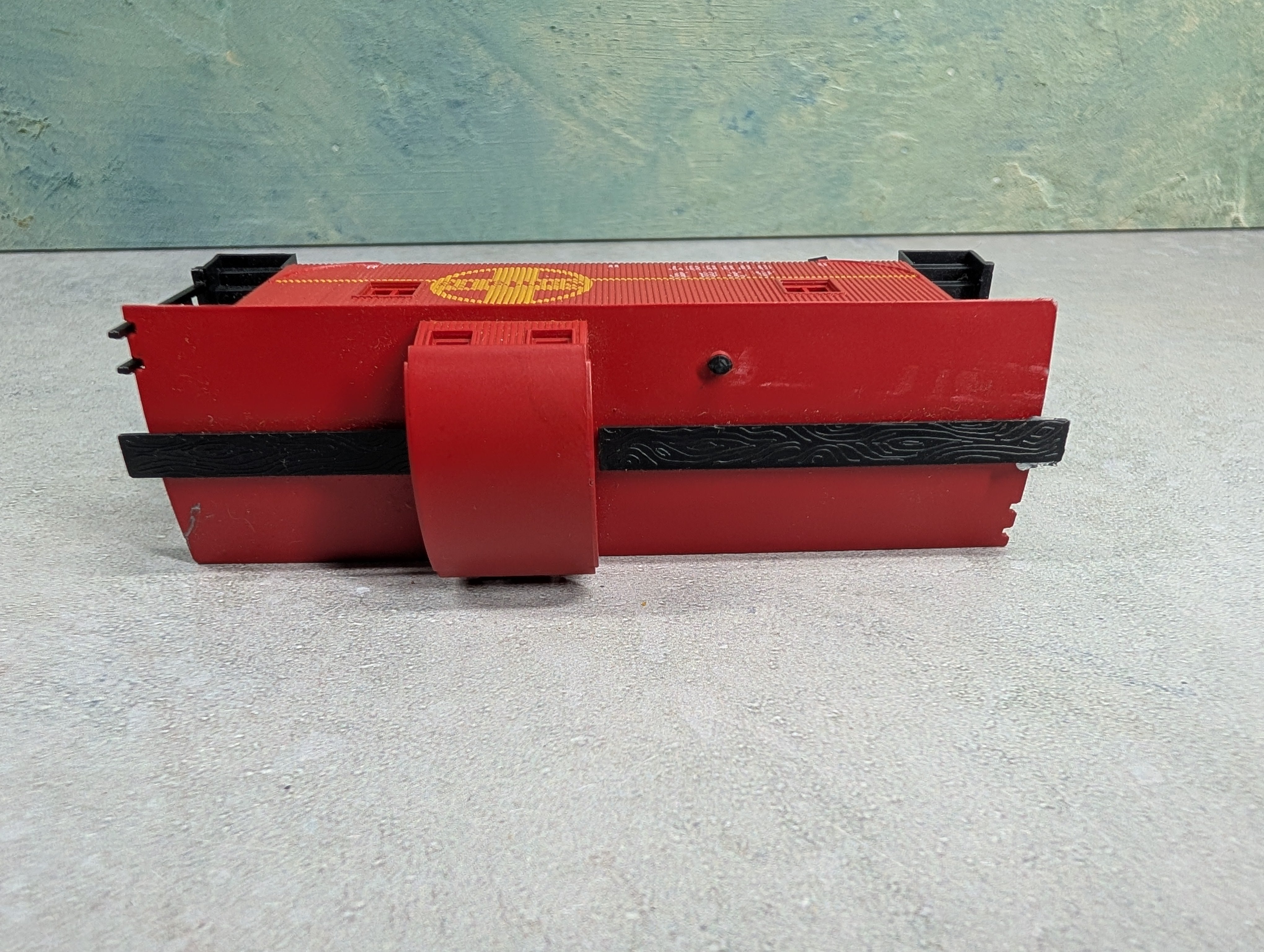 USED AHM HO Scale Wooden Caboose Santa Fe ATSF #999537