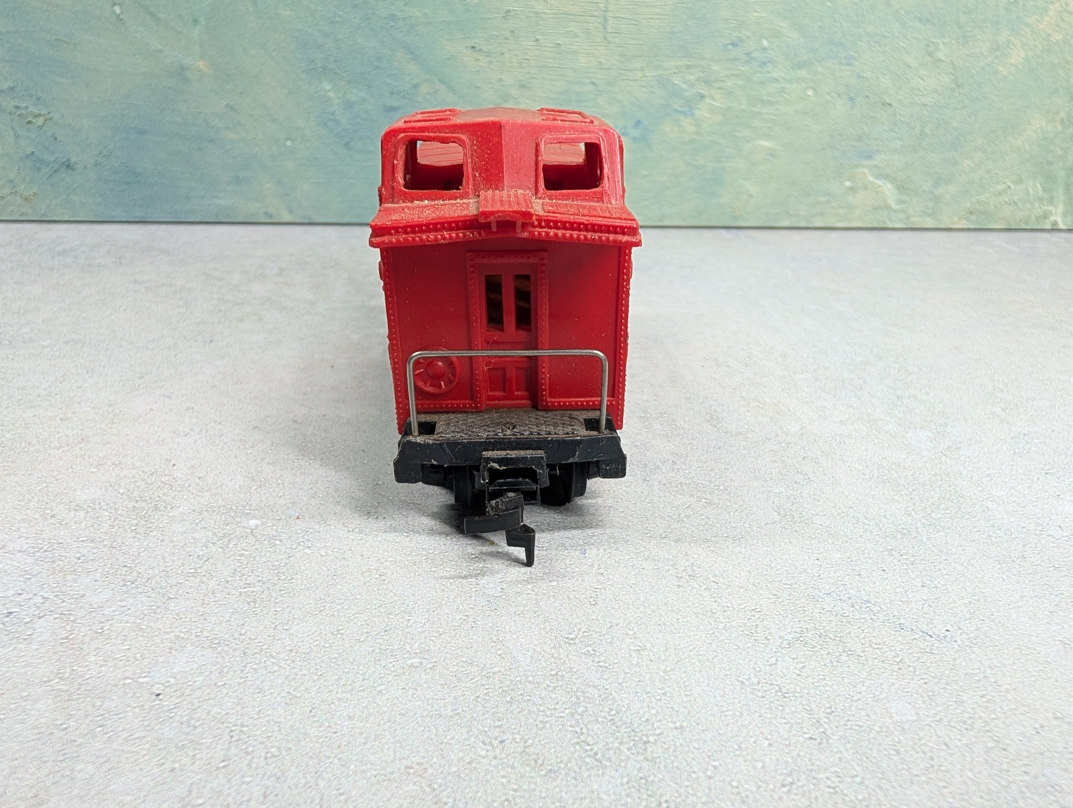 USED American Flyer HO Scale Bay Window Caboose Santa Fe ATSF #C-3008