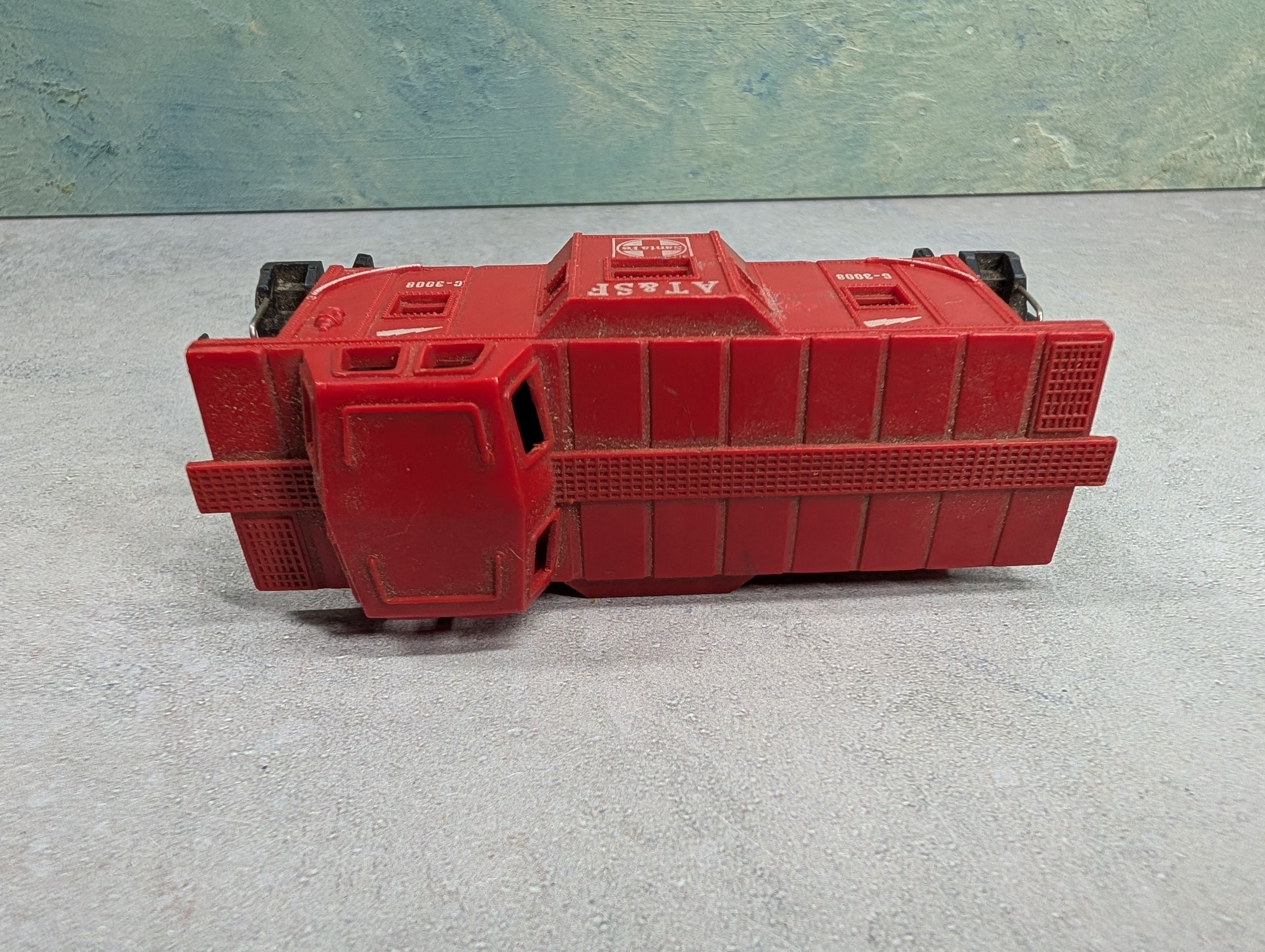 USED American Flyer HO Scale Bay Window Caboose Santa Fe ATSF #C-3008