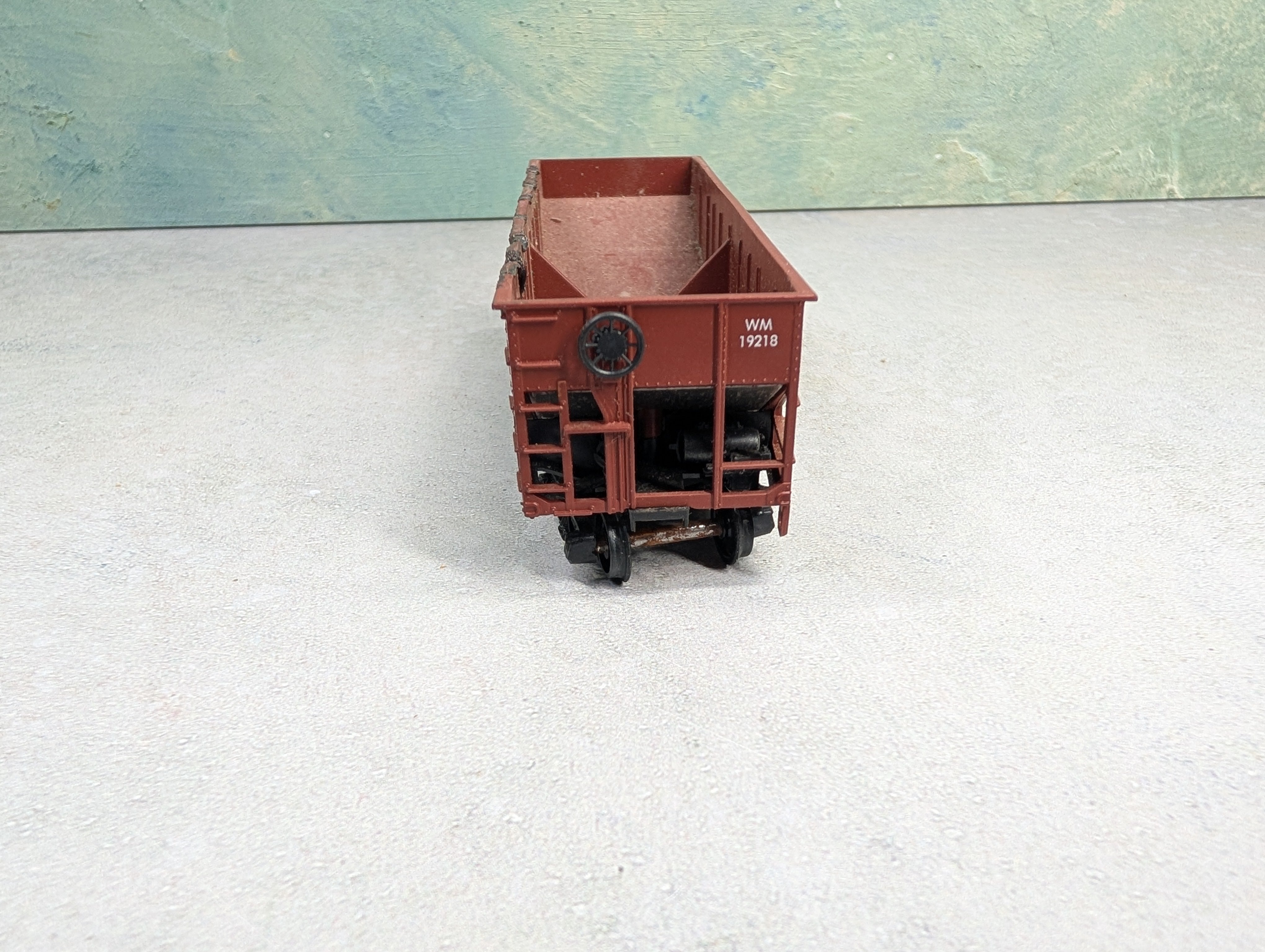 USED Athearn HO Scale 2 Bay Hopper Western Maryland WM #19218