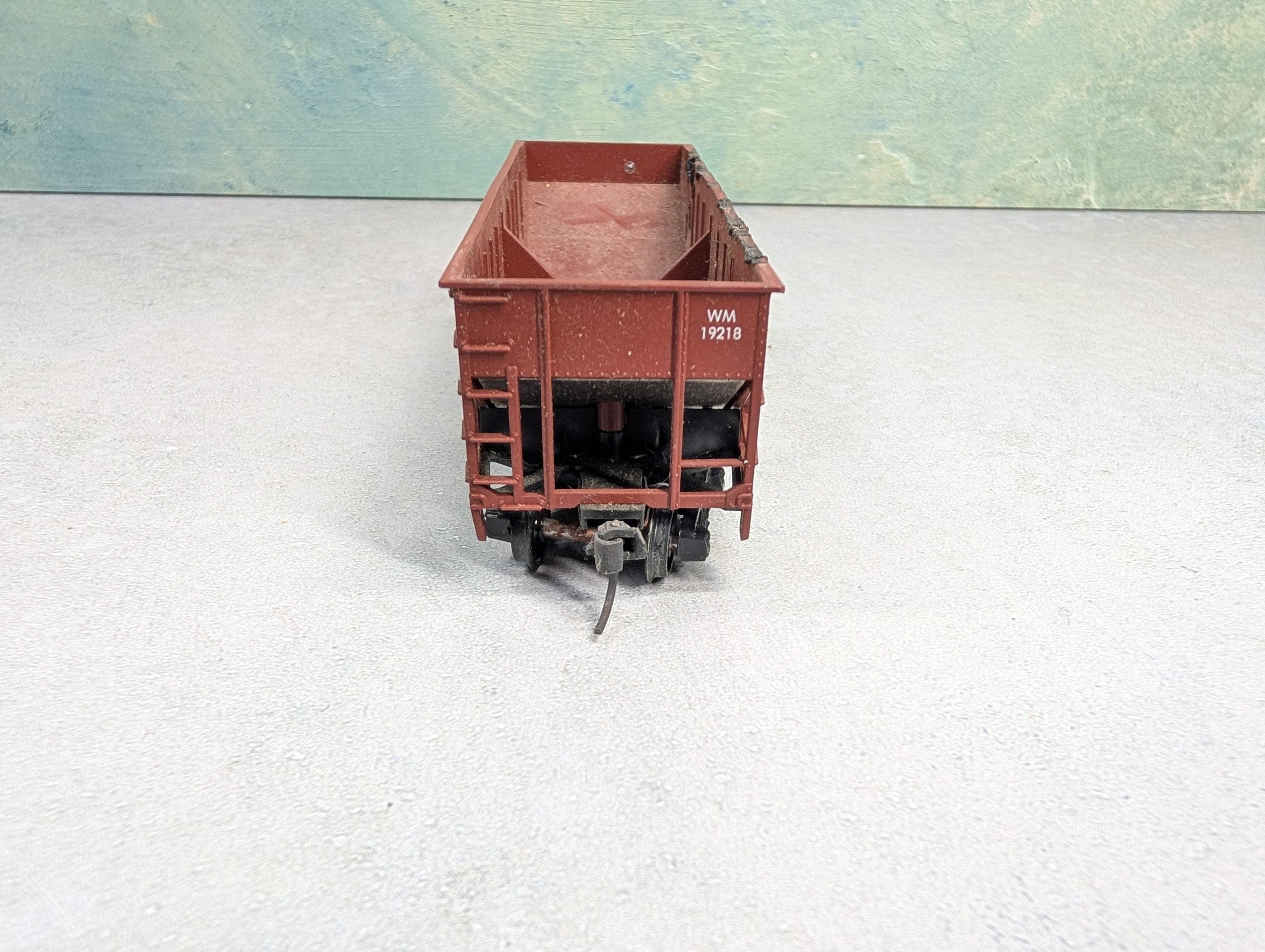 USED Athearn HO Scale 2 Bay Hopper Western Maryland WM #19218