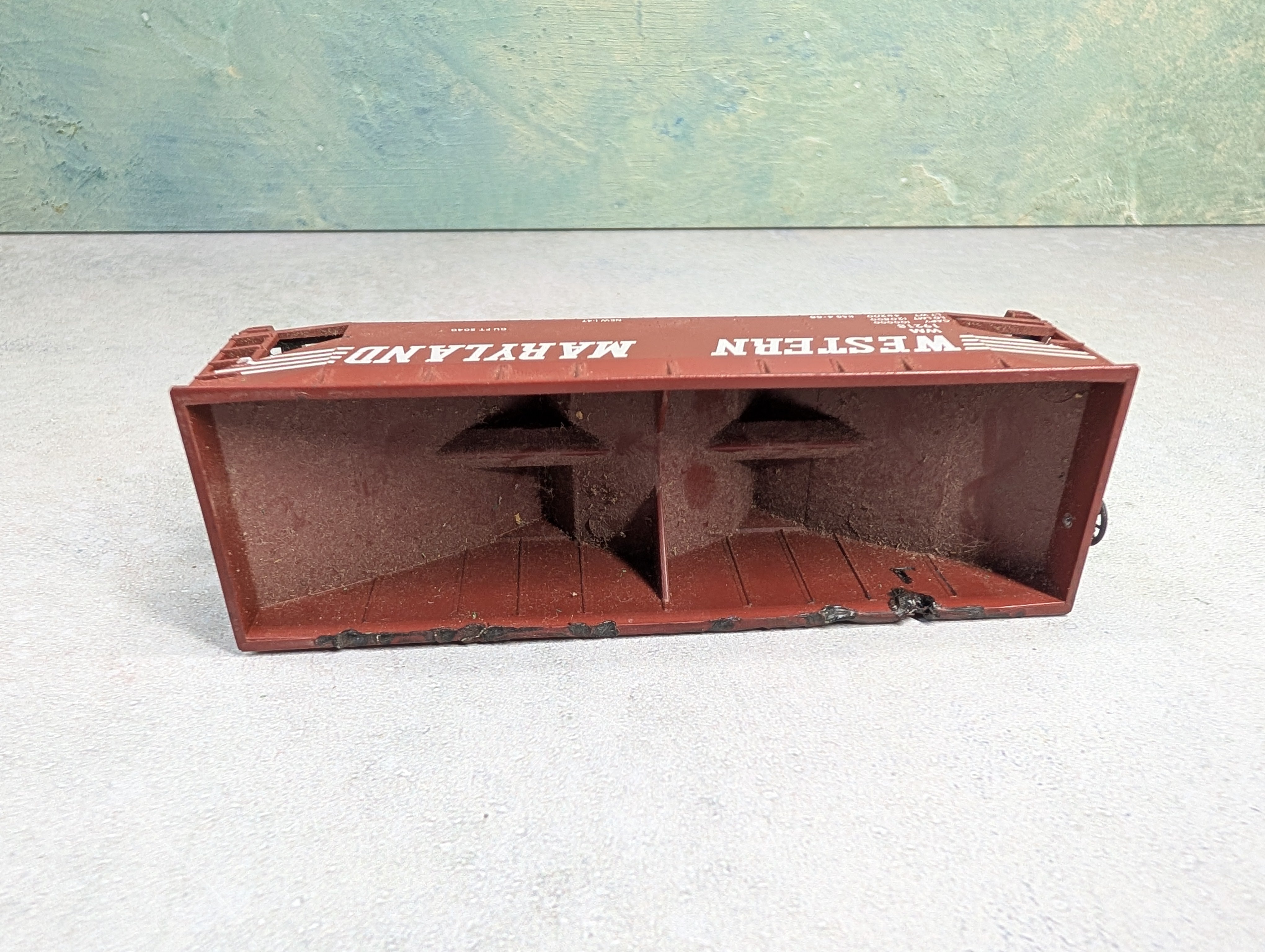 USED Athearn HO Scale 2 Bay Hopper Western Maryland WM #19218