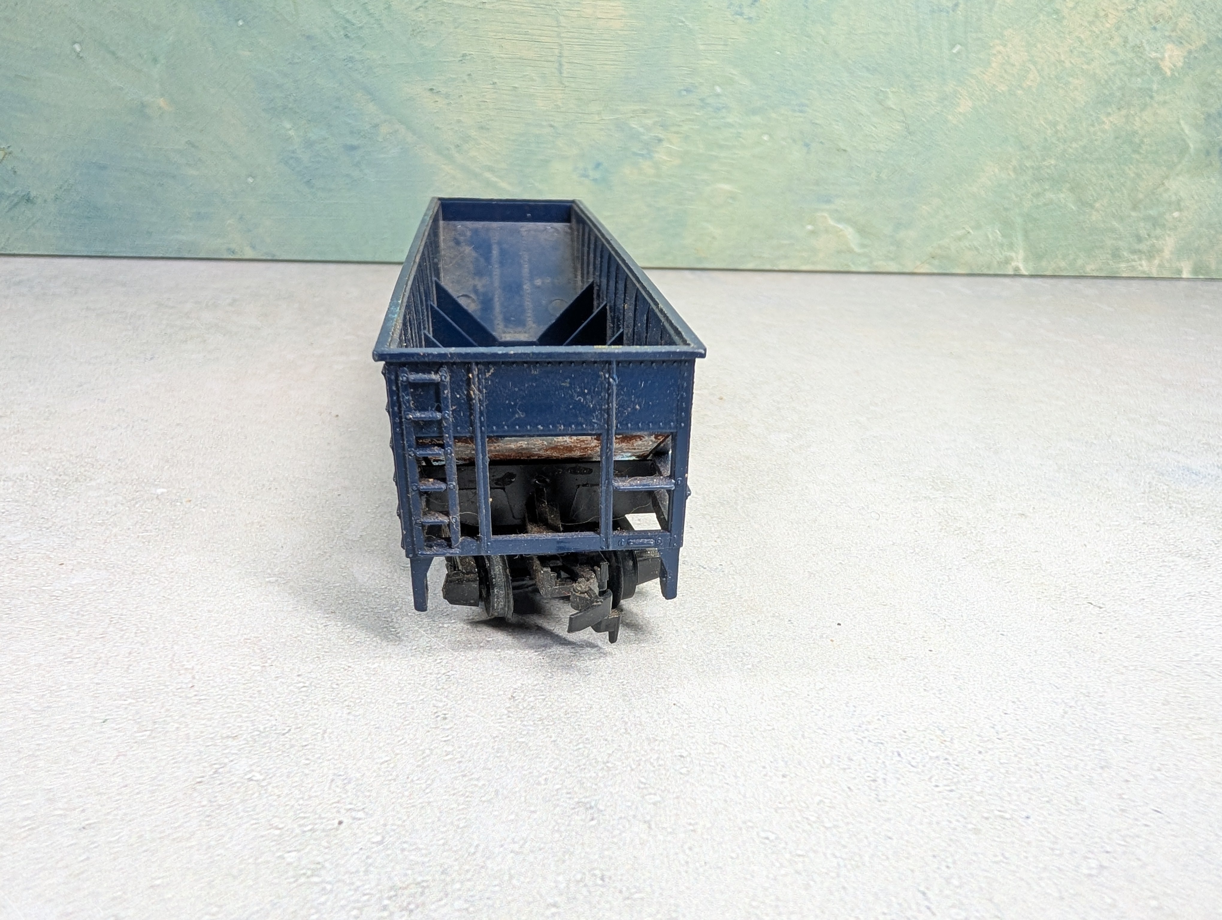 USED Tyco HO Scale Quad Hopper Purina MRS #4550