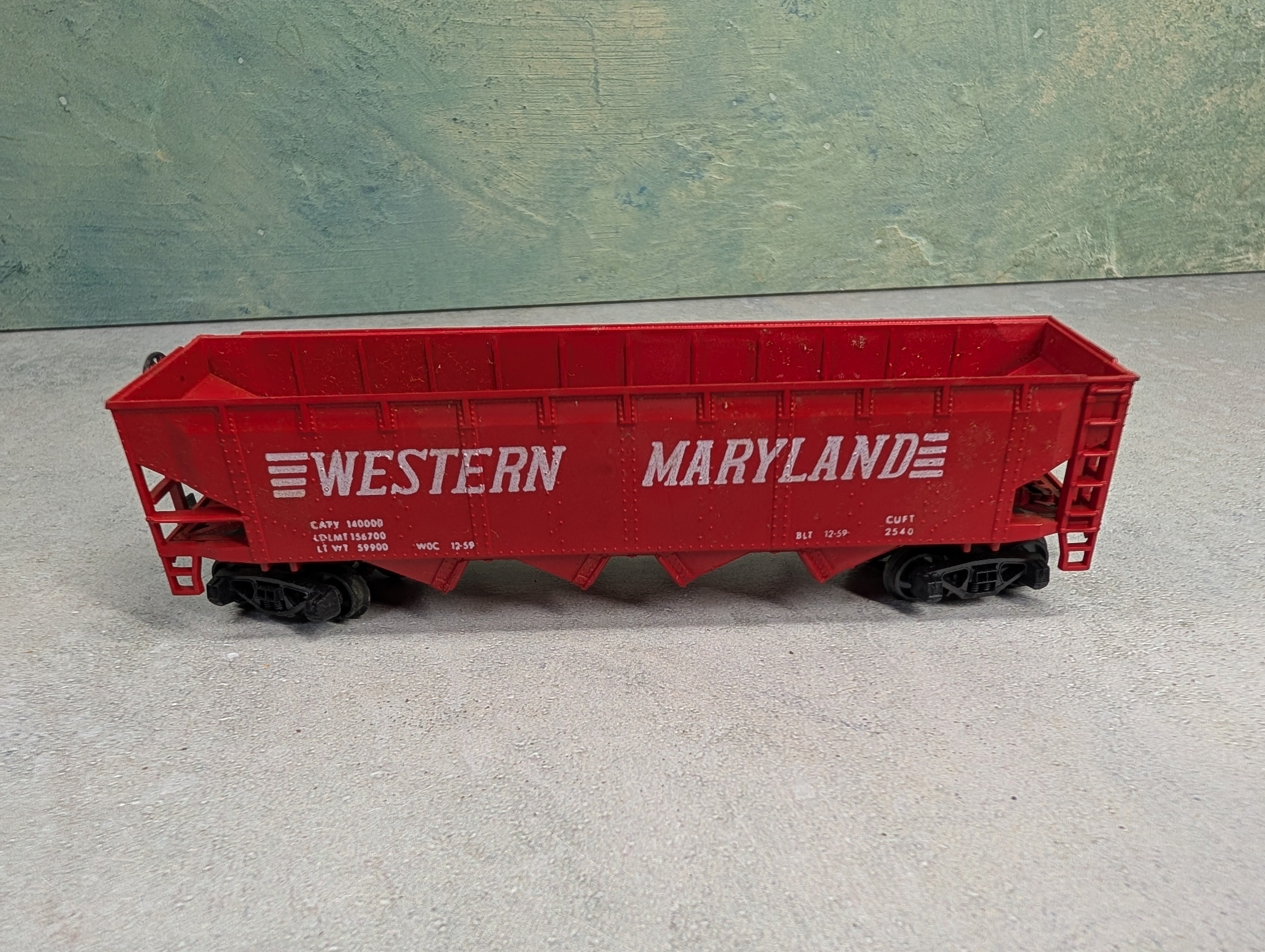 USED ROCO HO Scale Quad Hopper Western Maryland WM