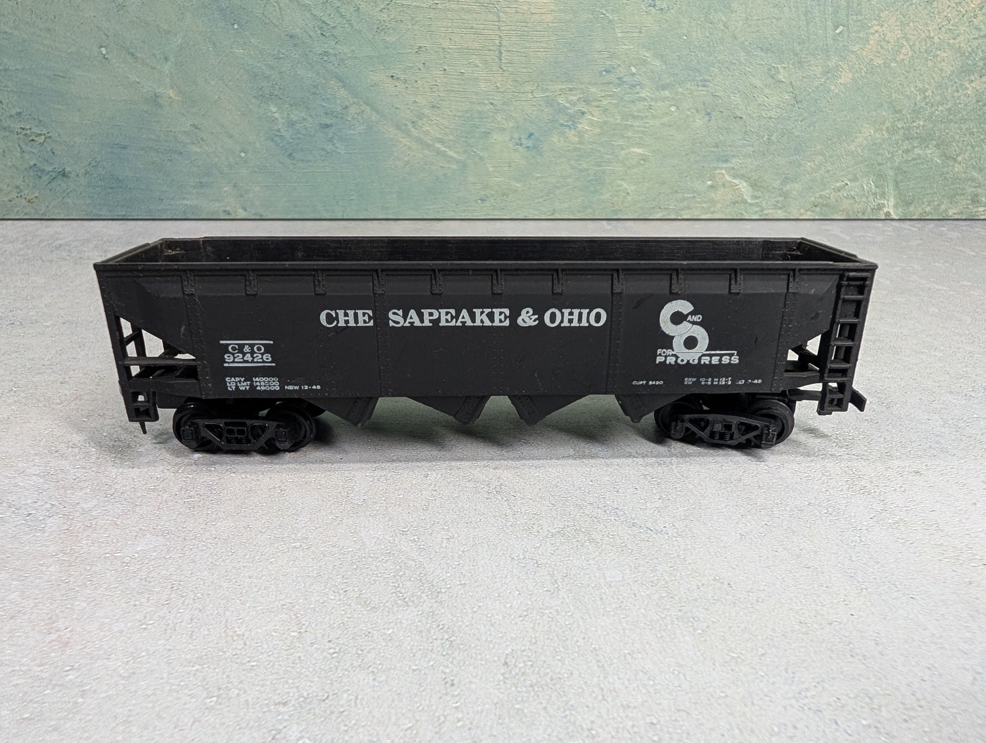 USED Bachmann HO Scale Quad Hopper Chesapeake and Ohio C&O #92426