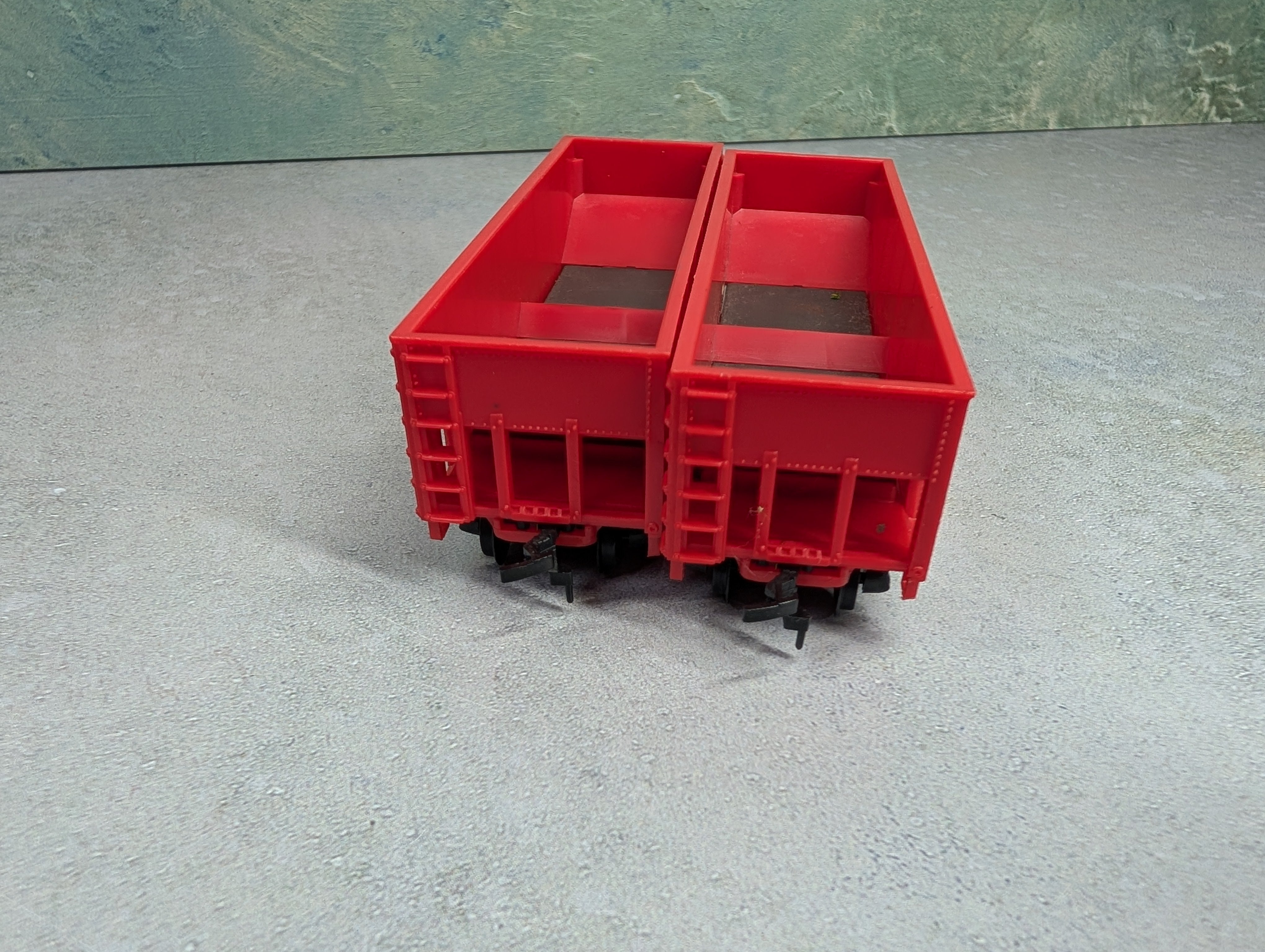 USED Model Power HO Scale Lot of 2 Bay Hopper Western Maryland WM #52073 (2 pcs)