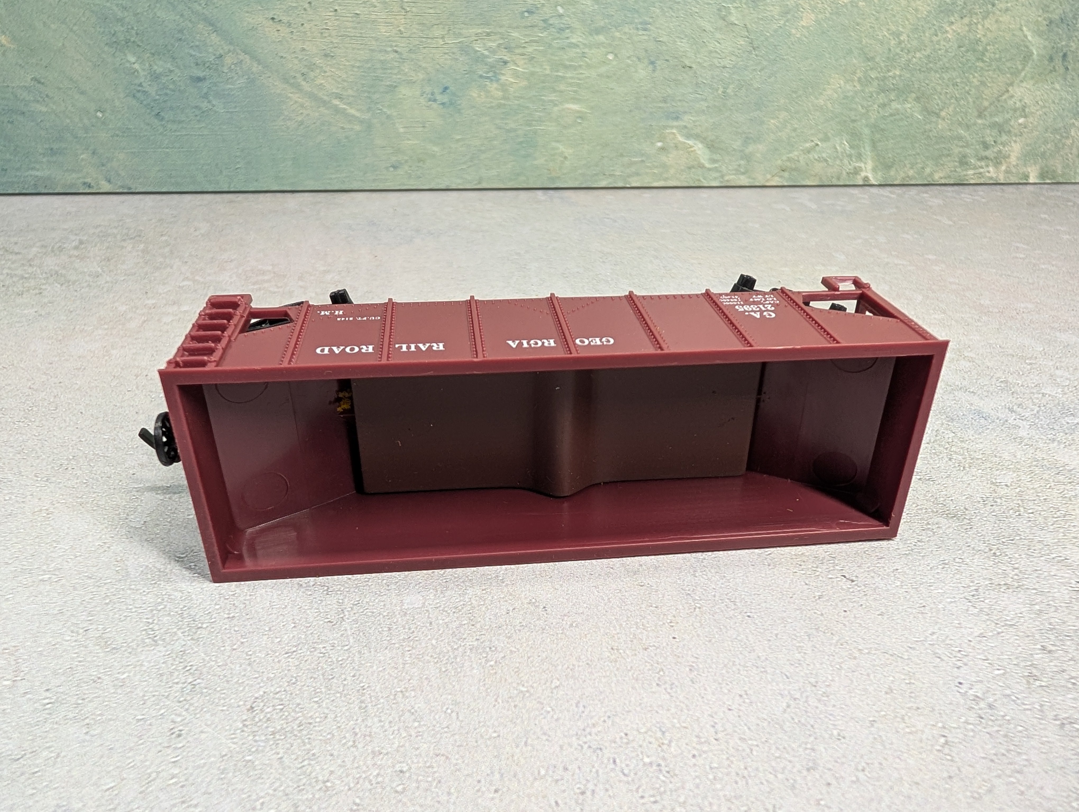 USED Life-Like HO Scale 2 Bay Hopper Georgia Railroad GA #21395