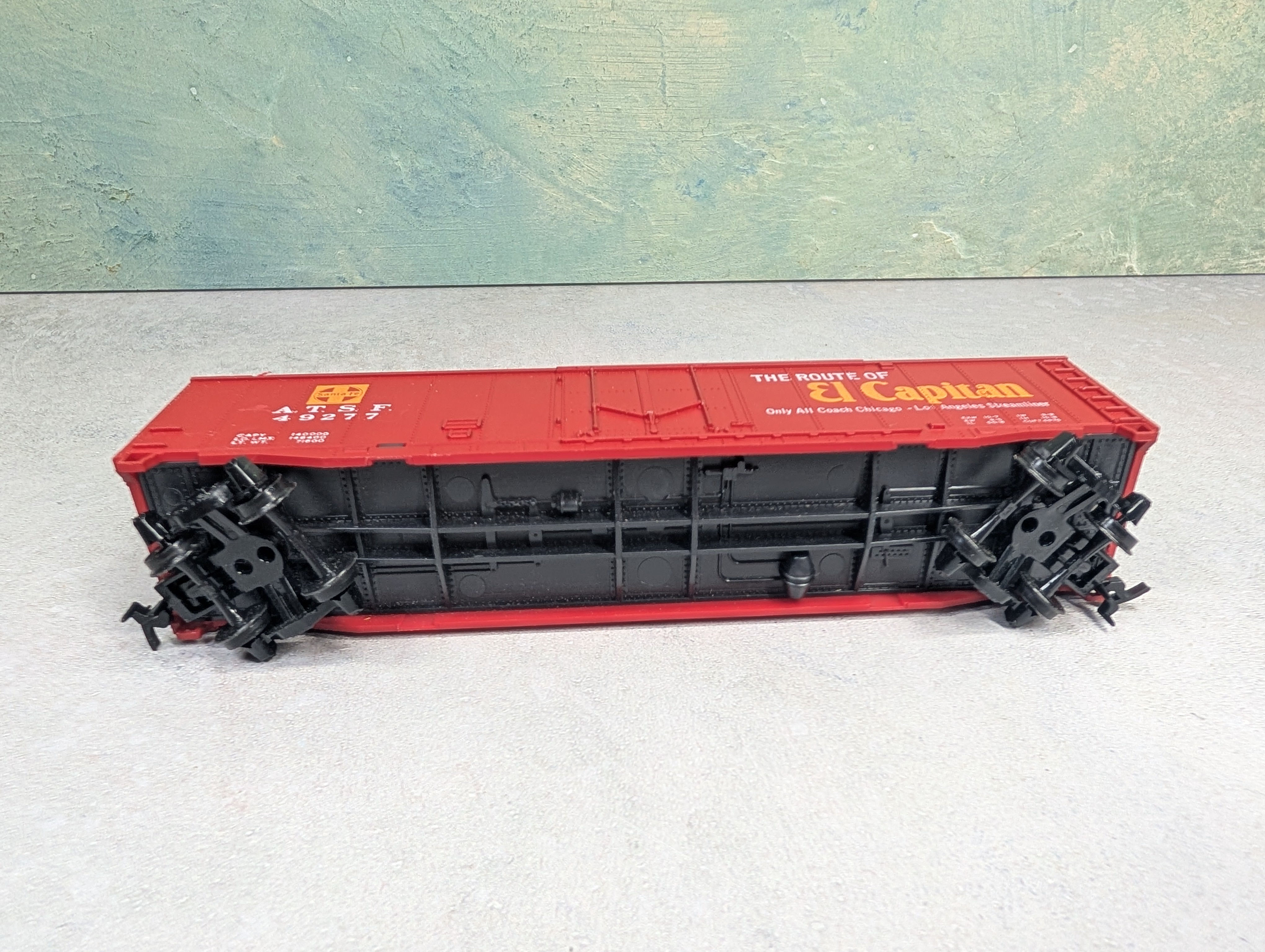 USED Tyco HO Scale 50' Box Car Santa Fe ATSF #49277