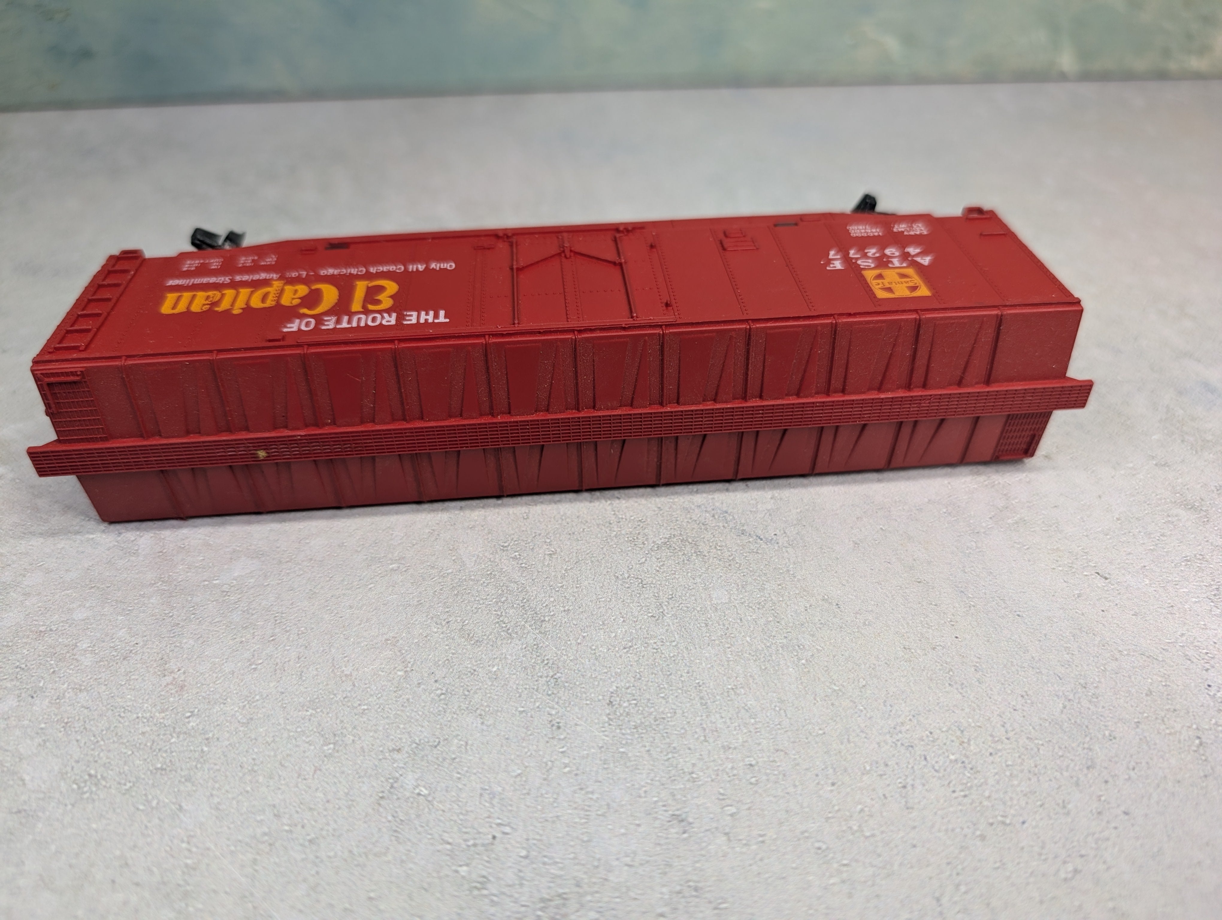 USED Tyco HO Scale 50' Box Car Santa Fe ATSF #49277